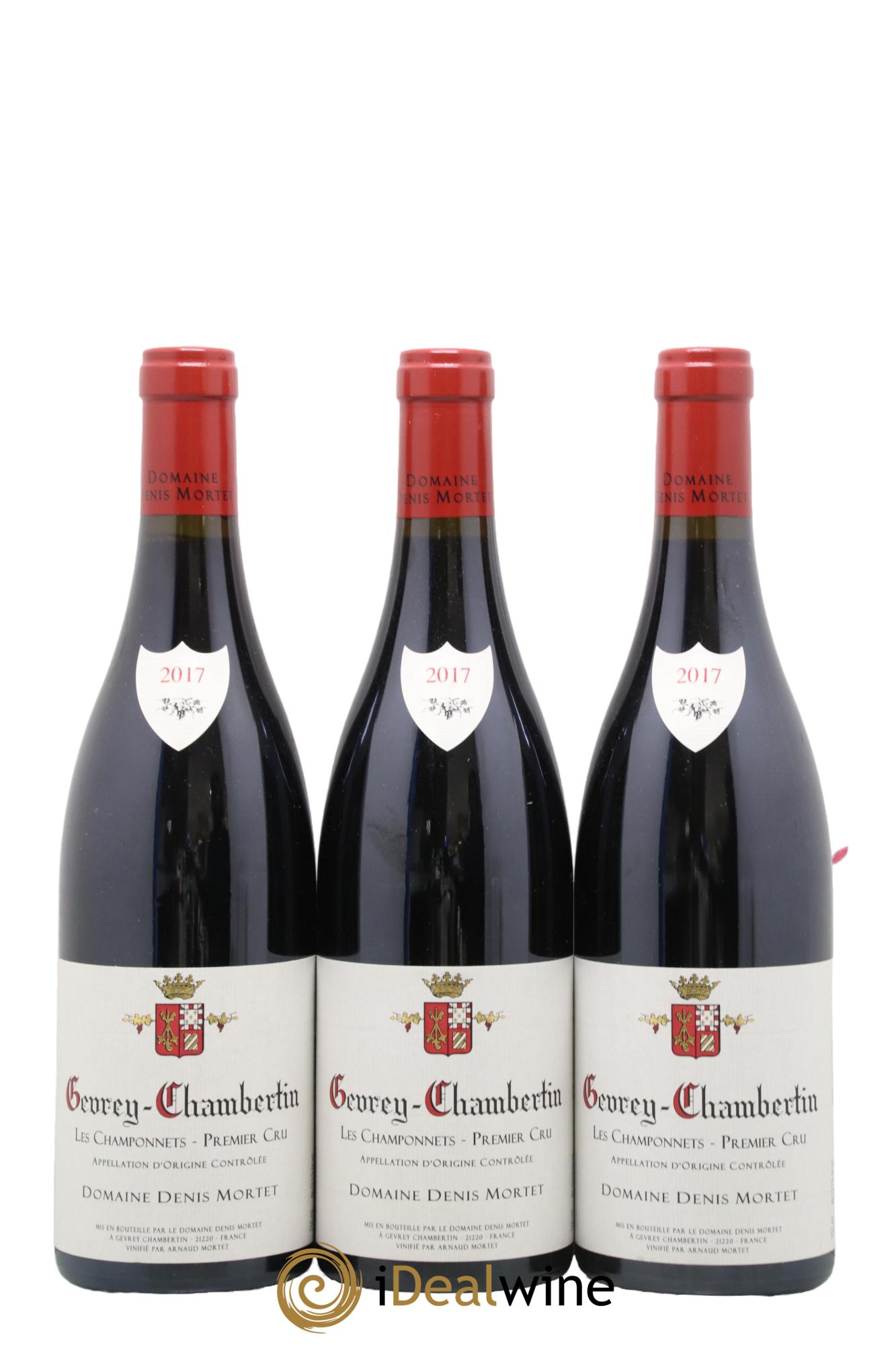 Gevrey-Chambertin 1er Cru Les Champonnets Denis Mortet (Domaine) 2017 - Lot of 3 bottles - 0