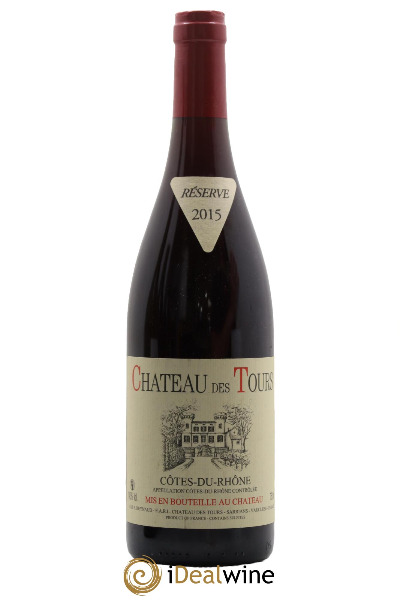 Côtes du Rhône Château des Tours Emmanuel Reynaud 2015 - Lot of 1 bottle - 0