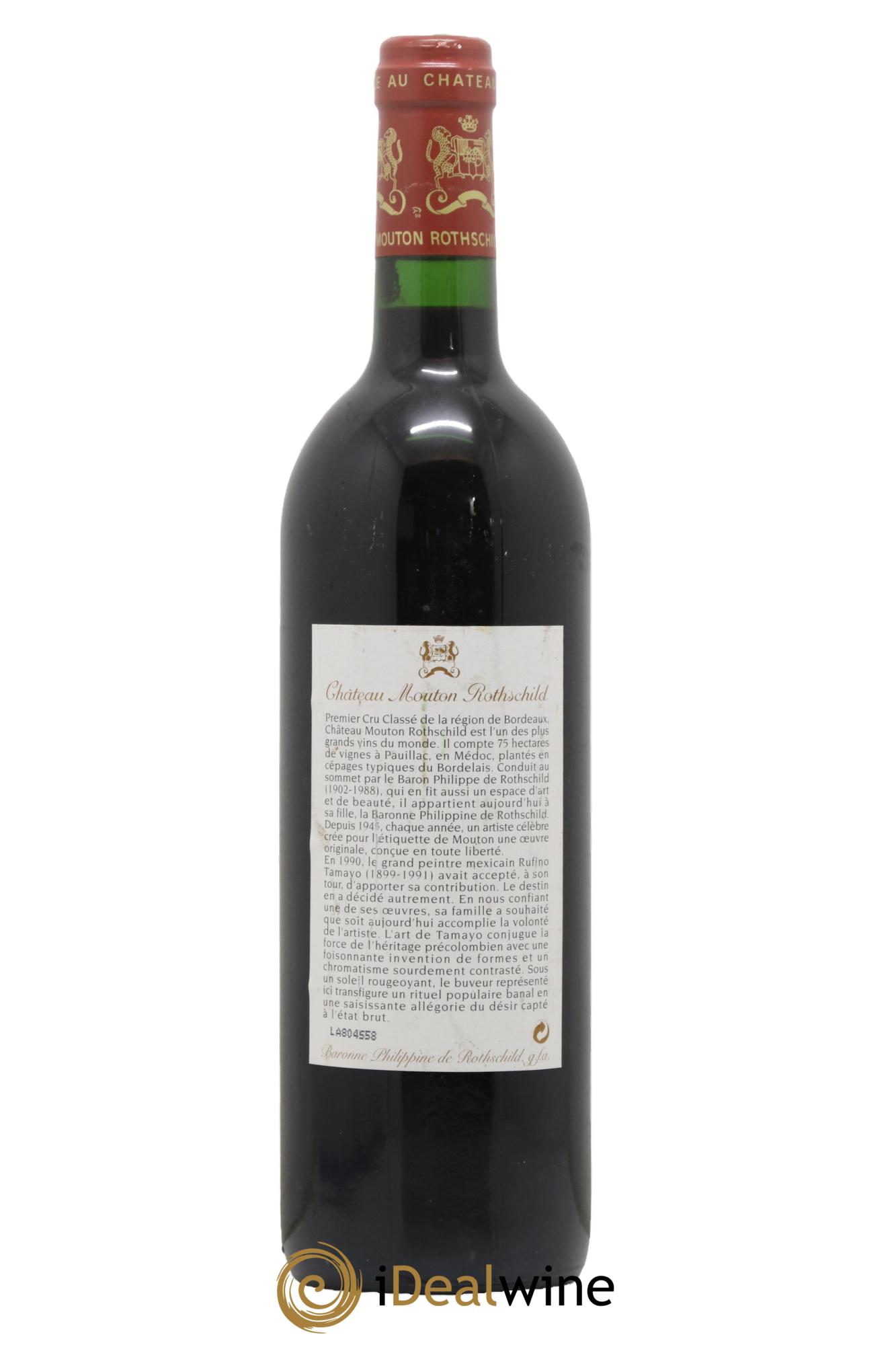 Château Mouton Rothschild 1er Grand Cru Classé 1998 - Posten von 1 Flasche - 1