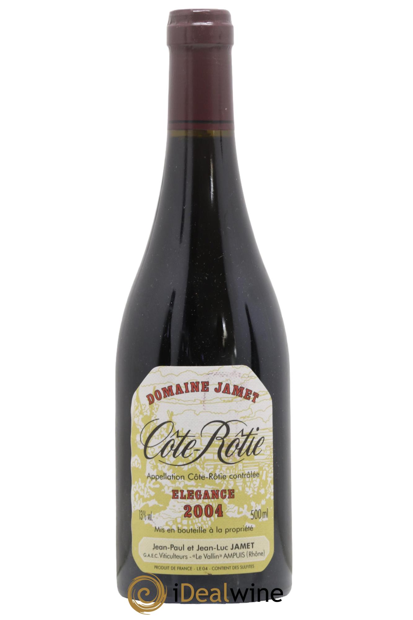 Côte-Rôtie Elégance Jamet (Domaine) 2004 - Posten von 1 Format 50cl - 0