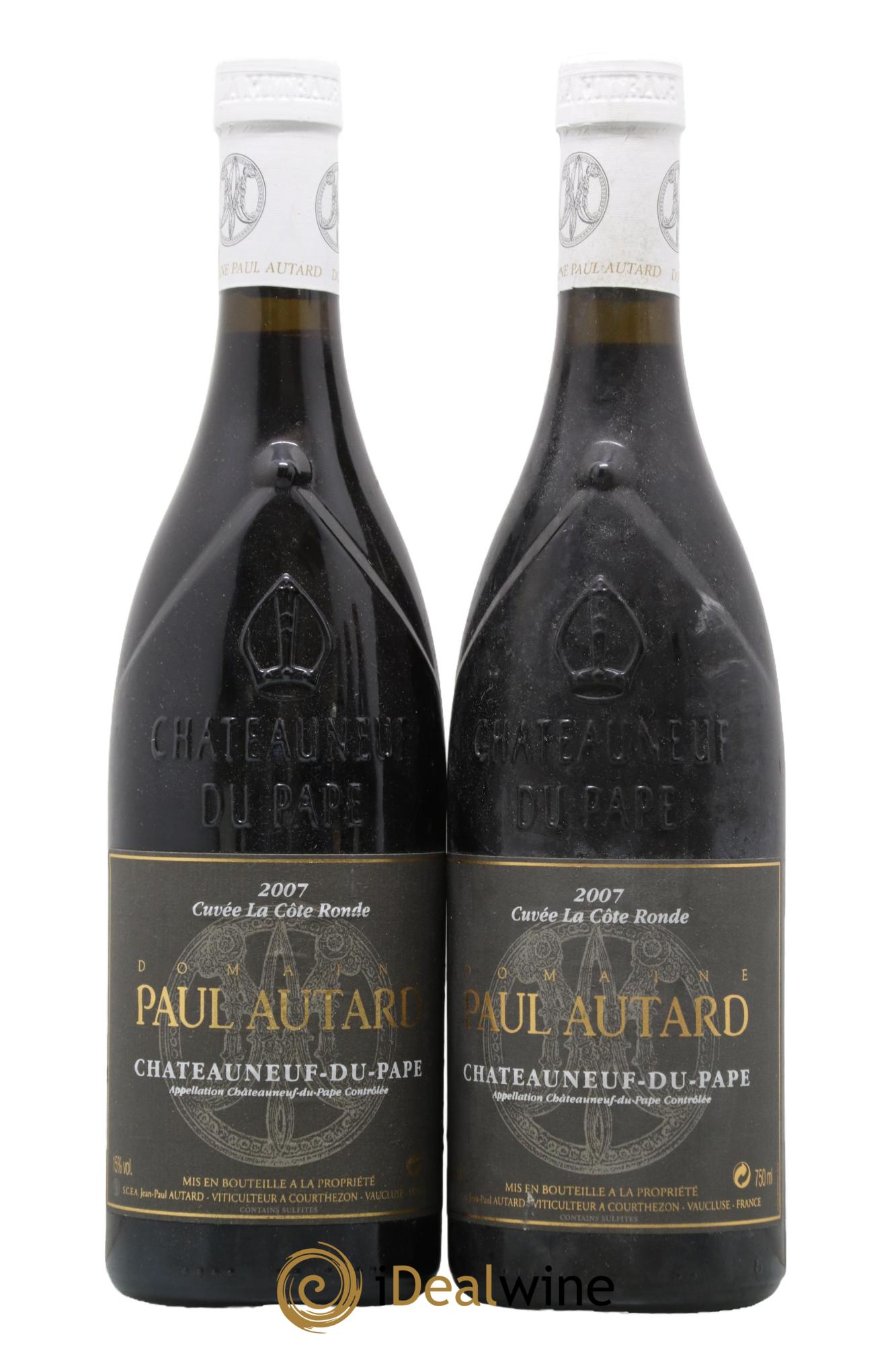 Châteauneuf-du-Pape Domaine Paul Autard La Côte Ronde Jean-Paul Autard 2007 - Posten von 2 Flaschen - 0