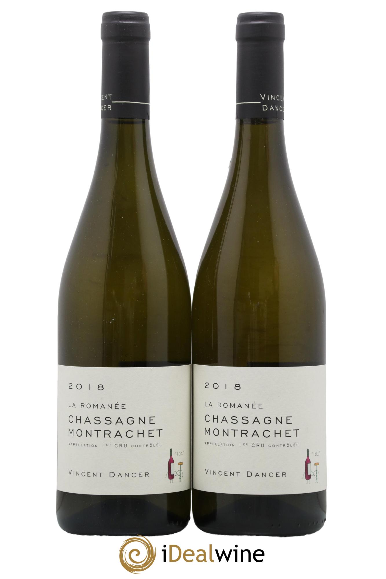 Chassagne-Montrachet 1er Cru La Romanée Vincent Dancer 2018 - Lotto di 2 bottiglie - 0