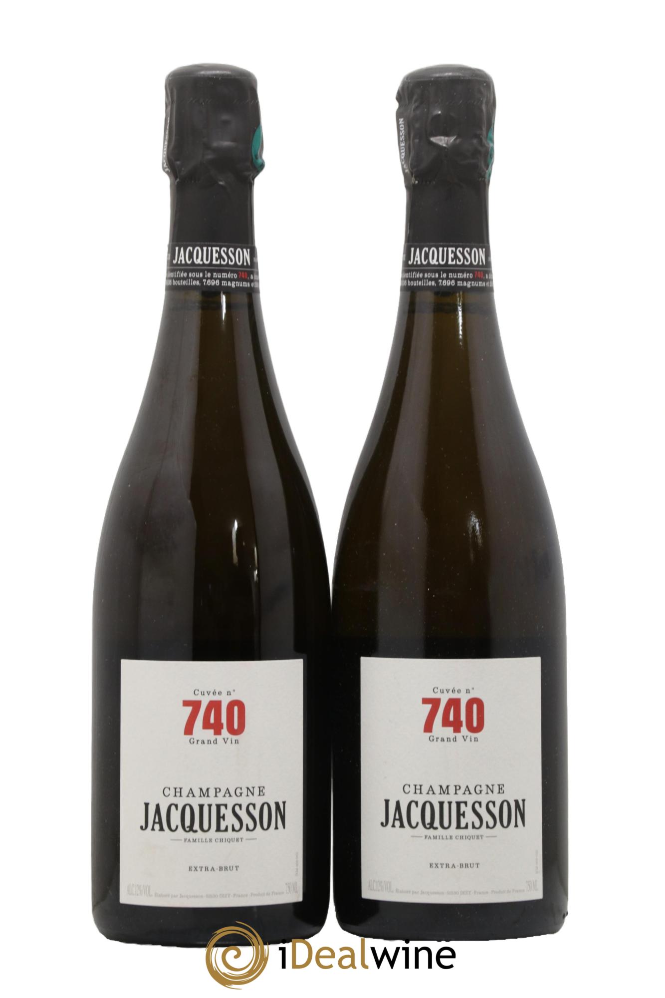 Cuvée 740 Extra Brut Jacquesson - Posten von 2 Flaschen - 0