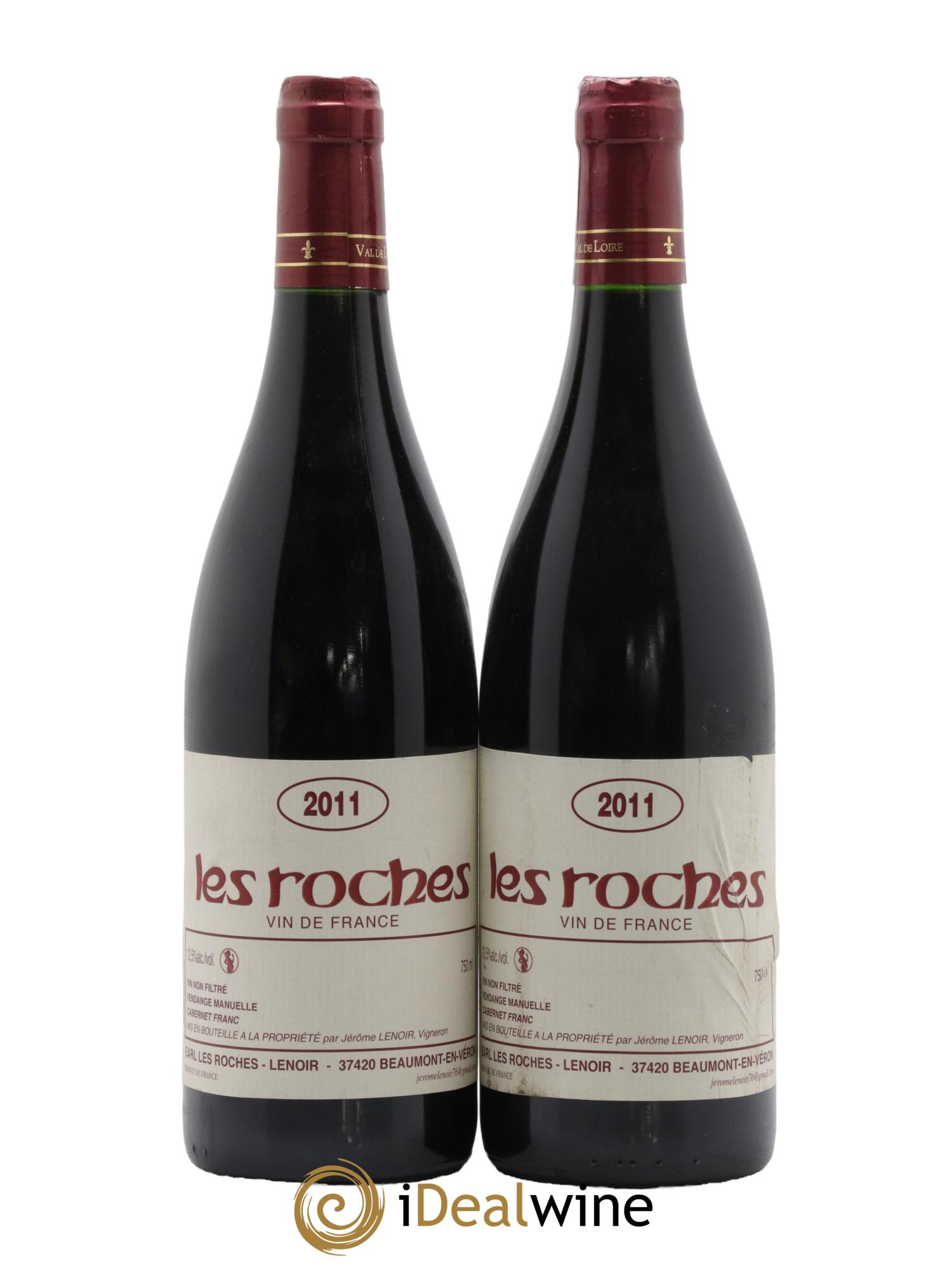 Vin de France Les Roches Lenoir (Domaine) 2011 - Lot de 2 bouteilles - 0