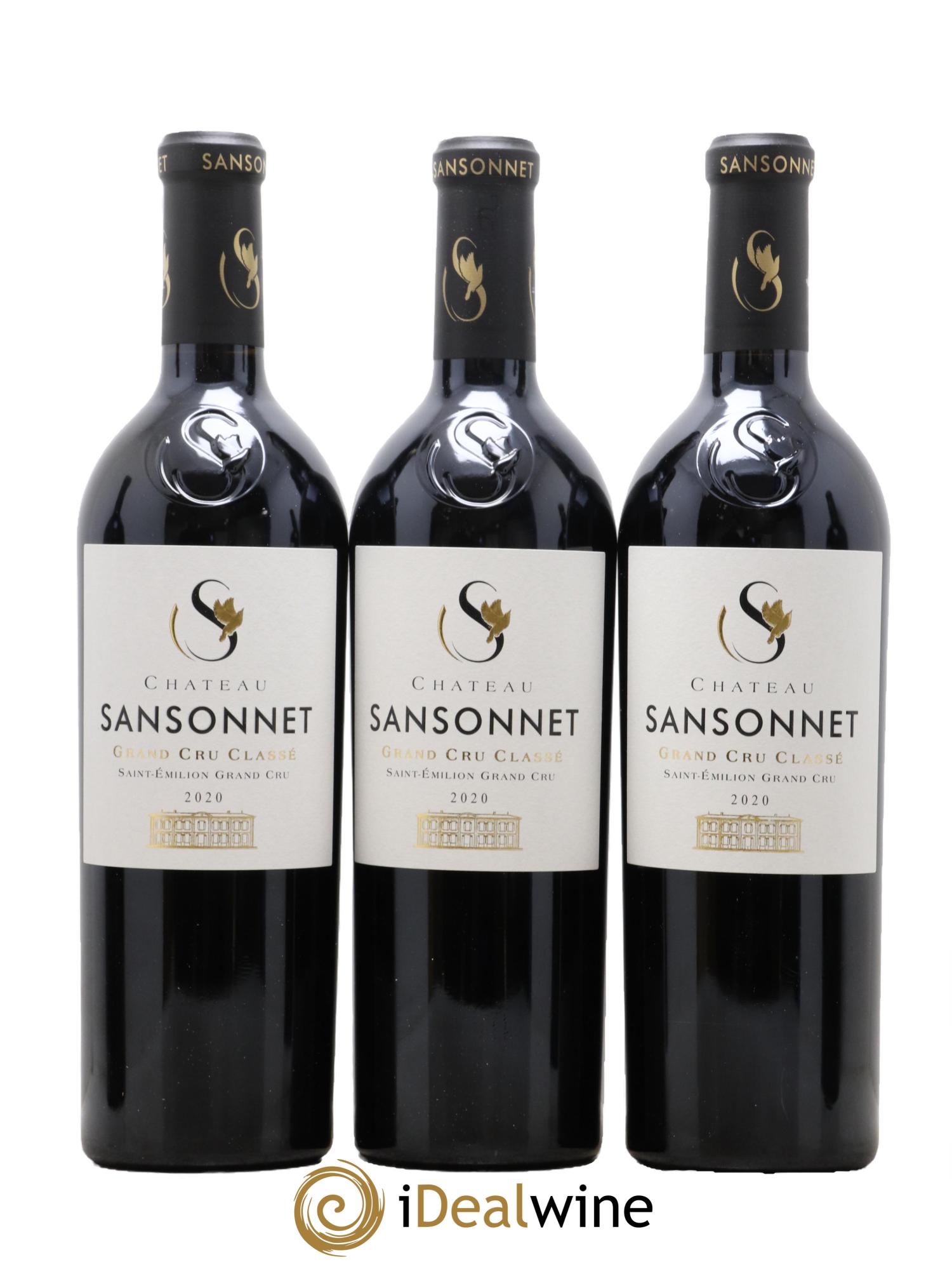 Château Sansonnet Grand Cru Classé 2020 - Lot of 12 bottles - 1