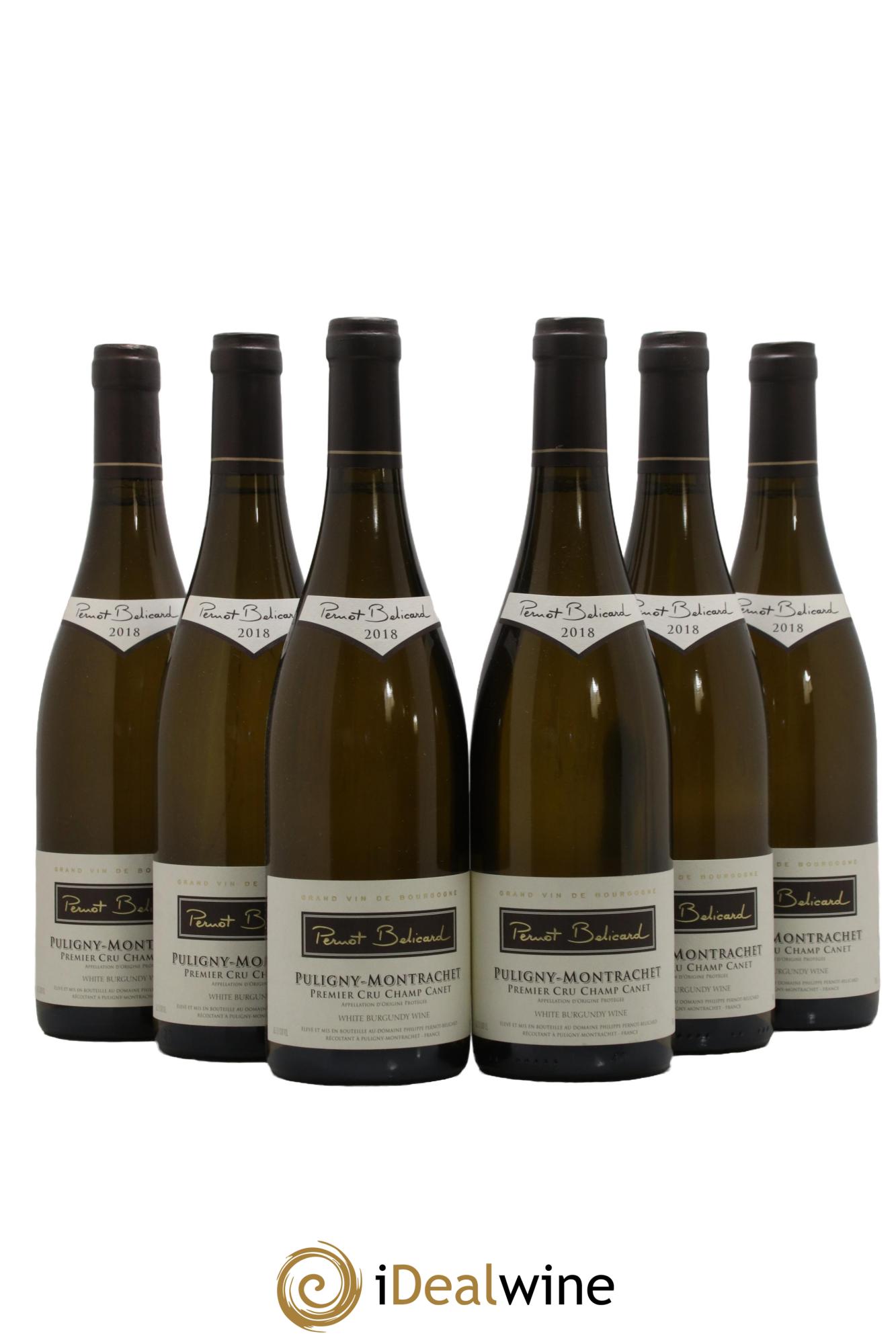 Puligny-Montrachet 1er Cru Champs Canet Domaine Pernot Belicard 2018 - Lot de 6 bouteilles - 0