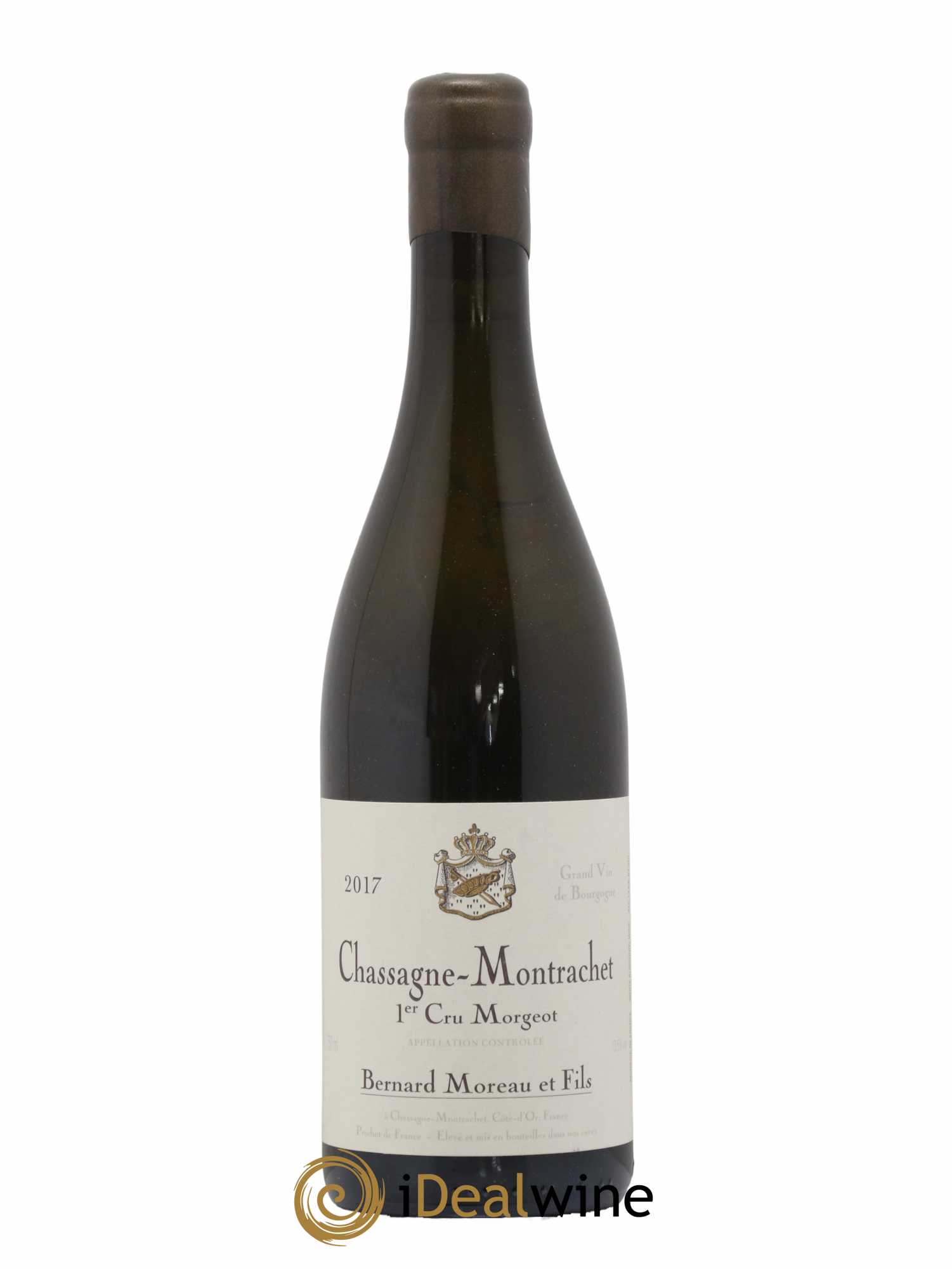 Chassagne-Montrachet 1er Cru Morgeot Bernard Moreau et Fils (Domaine)  2017 - Lot de 1 bouteille - 0