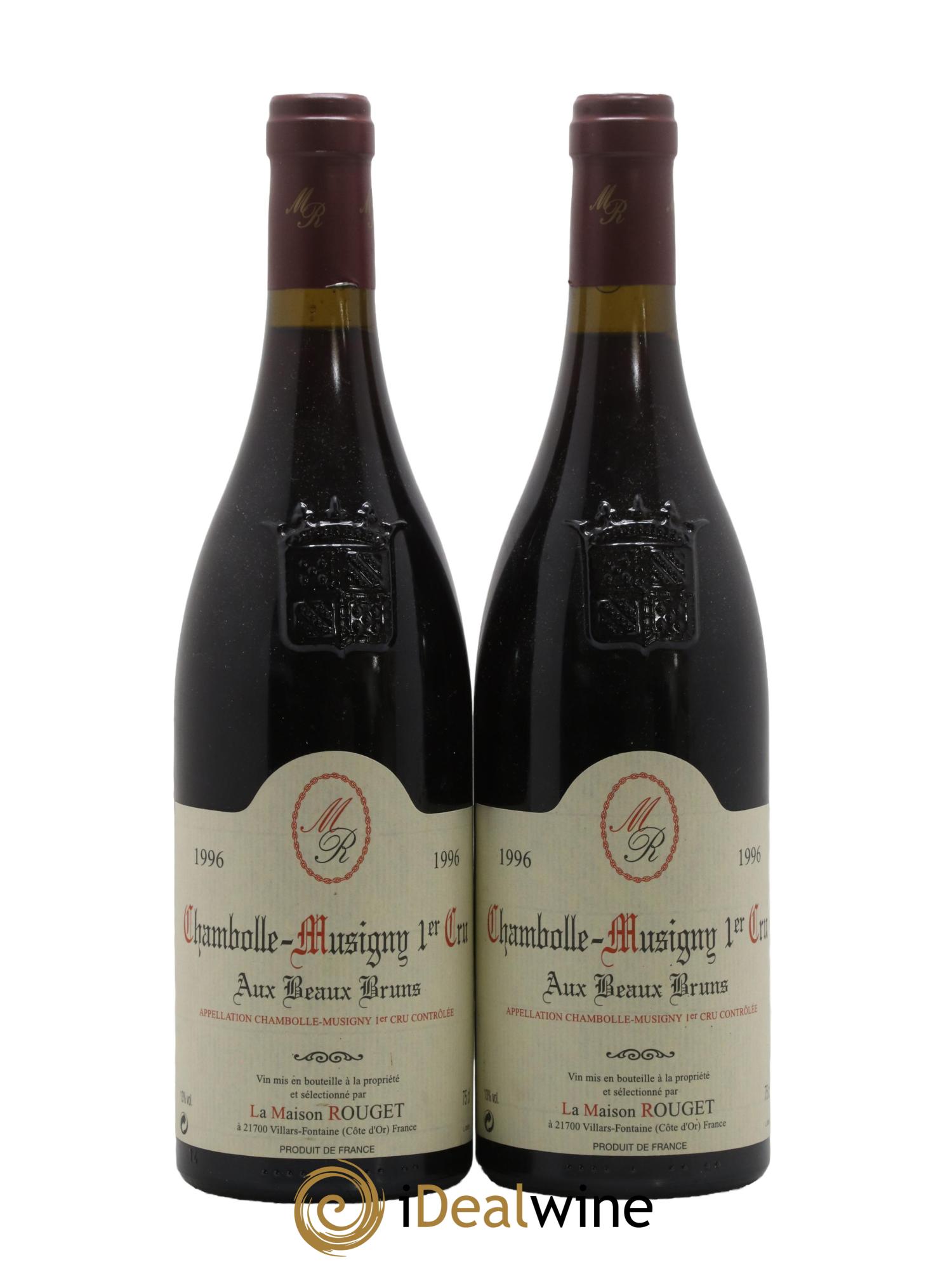 Chambolle-Musigny 1er Cru Les Beaux Bruns Maison Rouget 1996 - Lot de 2 bouteilles - 0