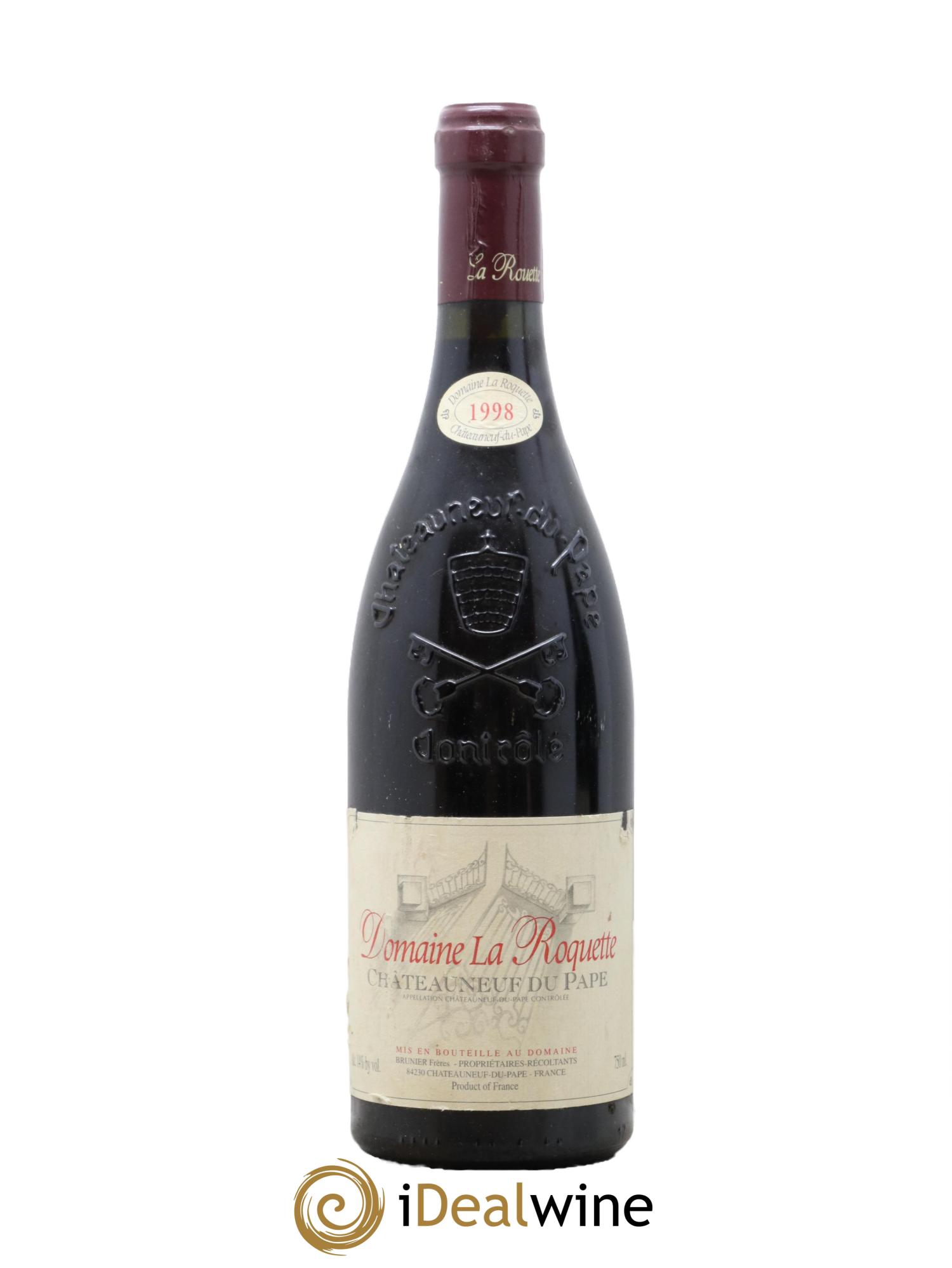 Châteauneuf-du-Pape La Roquète - Anciennement La Roquette (Domaine de) Vignobles Brunier 1998 - Lotto di 1 bottiglia - 0