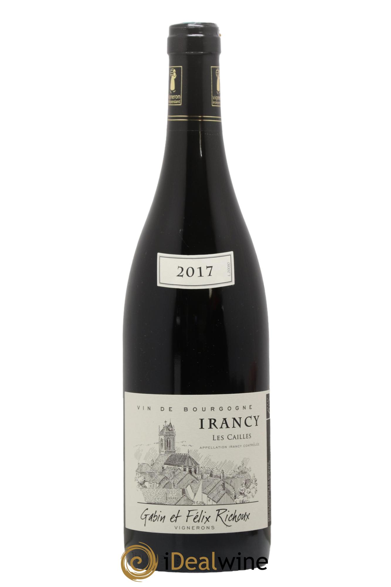 Irancy Les Cailles Domaine Gabin et Felix Richoux 2017 - Posten von 1 Flasche - 0