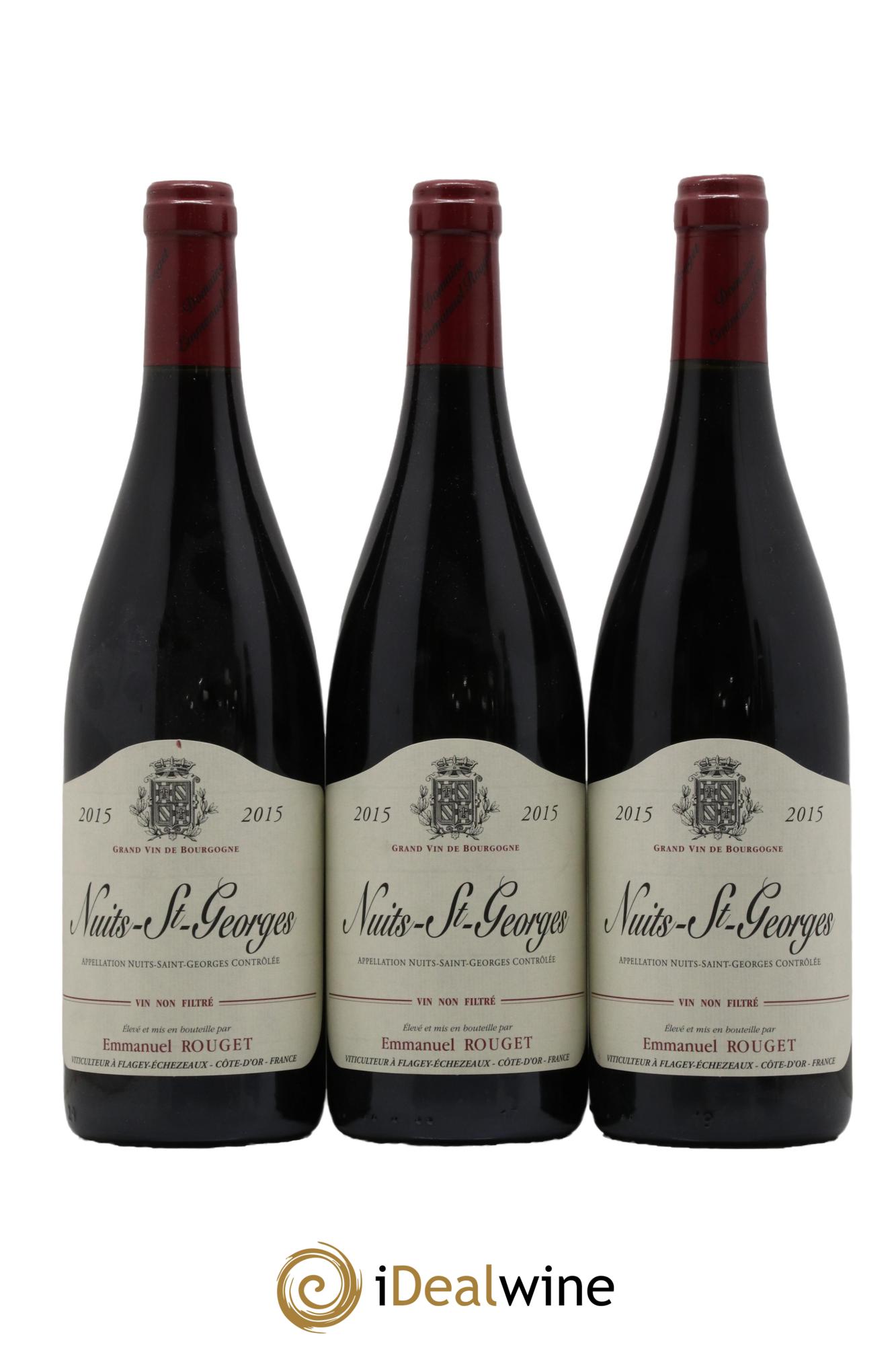 Nuits Saint-Georges Emmanuel Rouget  2015 - Lot of 3 bottles - 0