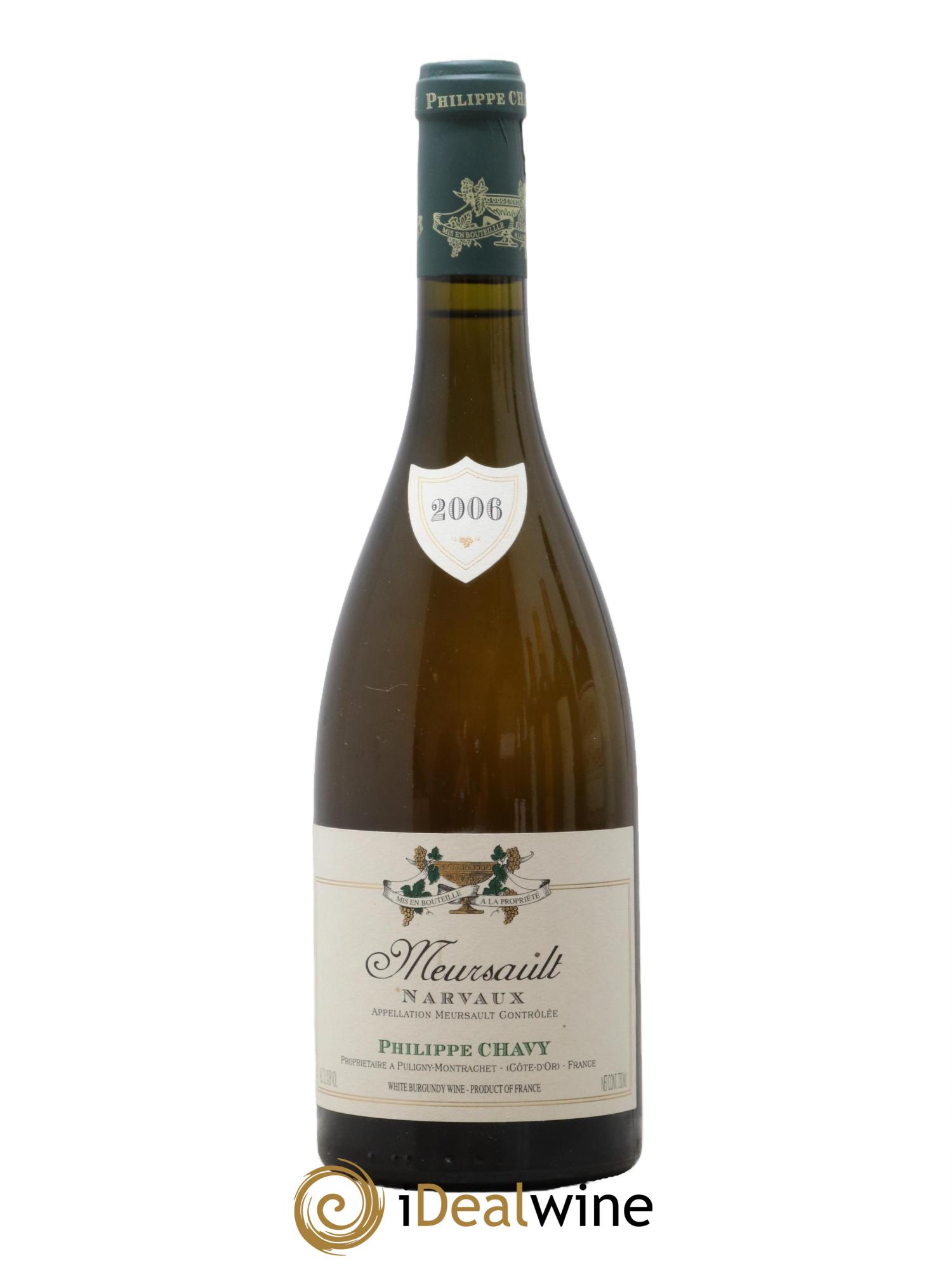 Meursault Les narvaux Philippe Chavy 2006 - Lot de 1 bouteille - 0