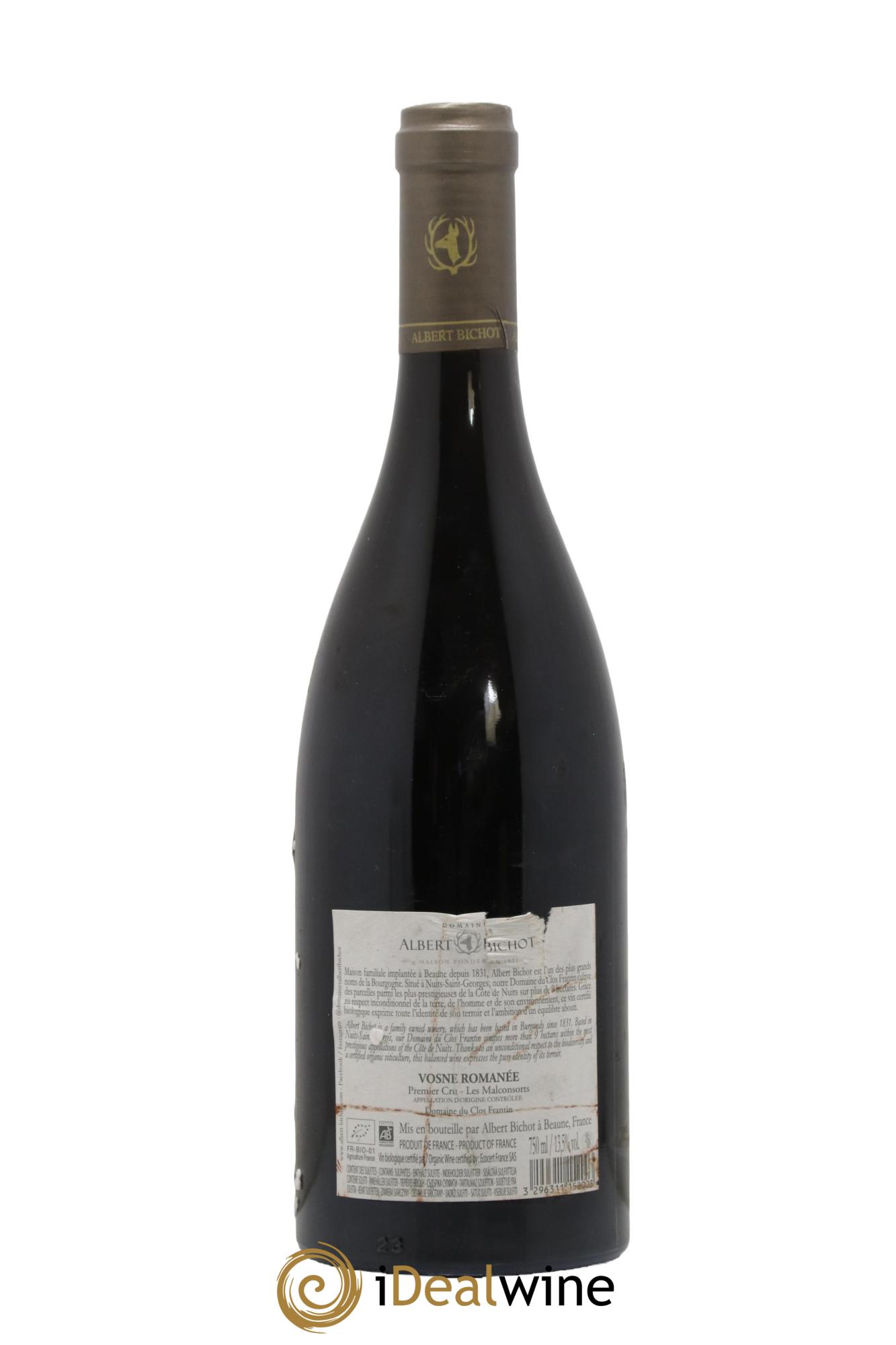 Vosne-Romanée 1er Cru Les Malconsorts Clos Frantin - Albert Bichot  2020 - Lot de 1 bouteille - 1