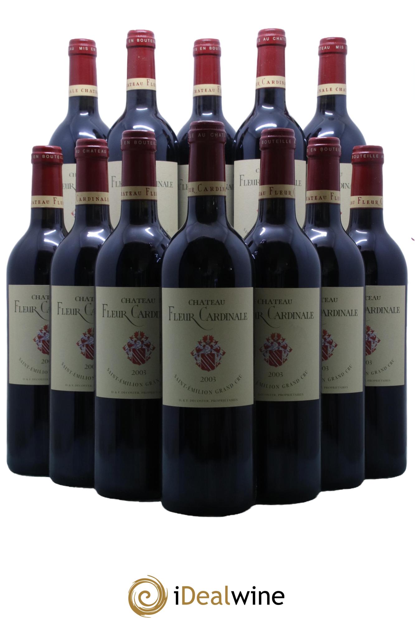 Château Fleur Cardinale Grand Cru Classé  2003 - Lot of 12 bottles - 0