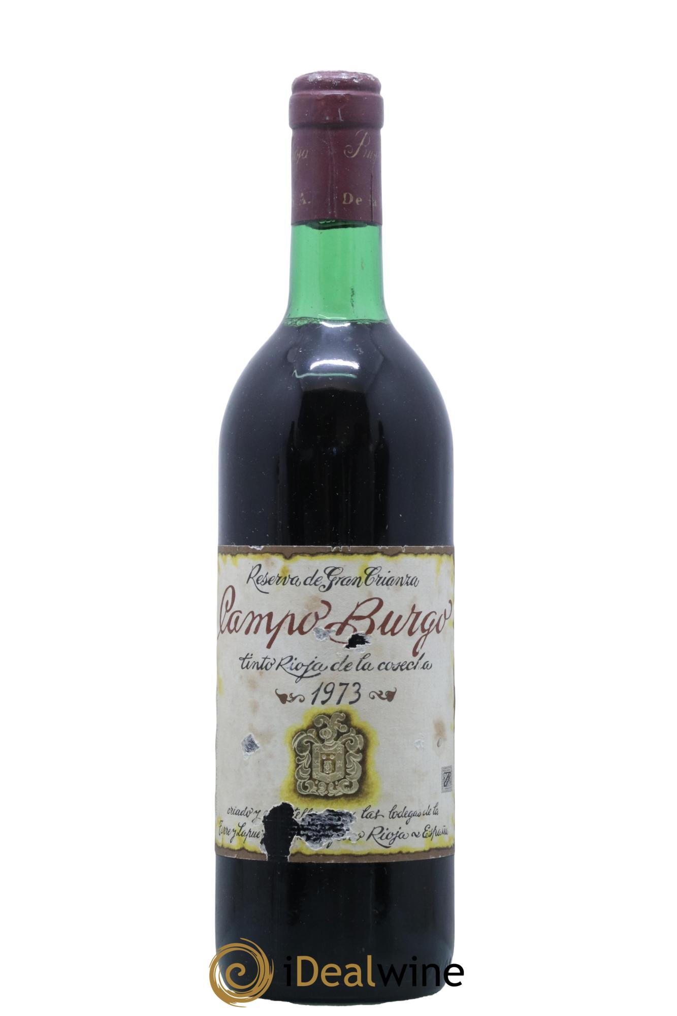 Rioja DOCA Reserva de Gran Crianza Campo Burgo 1973 - Lot de 1 bouteille - 0