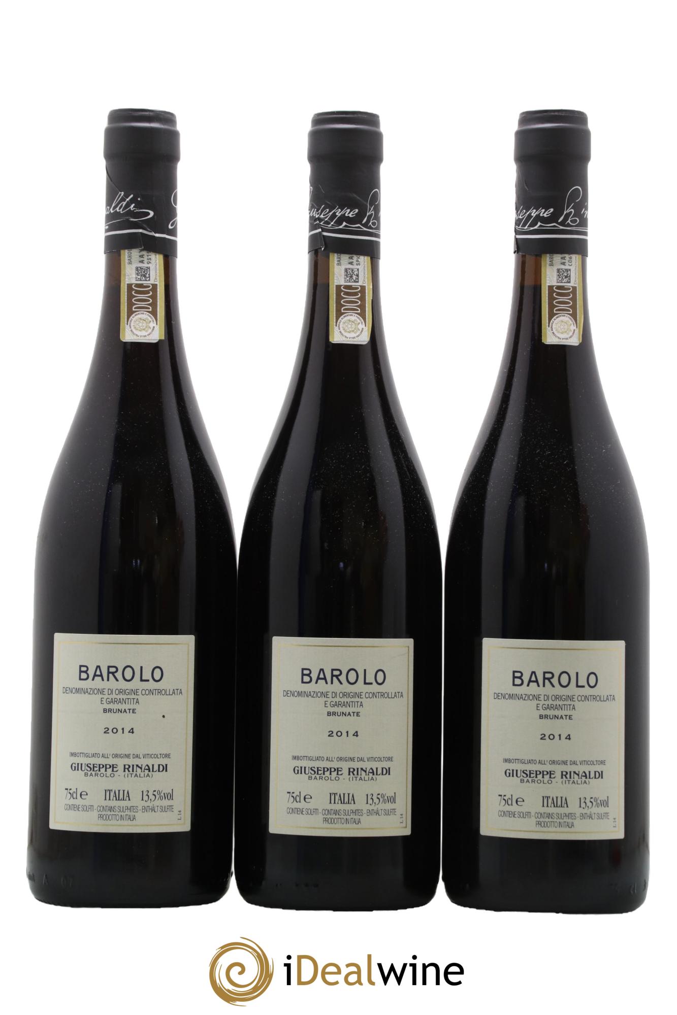 Barolo DOCG Brunate  Giuseppe Rinaldi 2014 - Lot de 3 bouteilles - 1