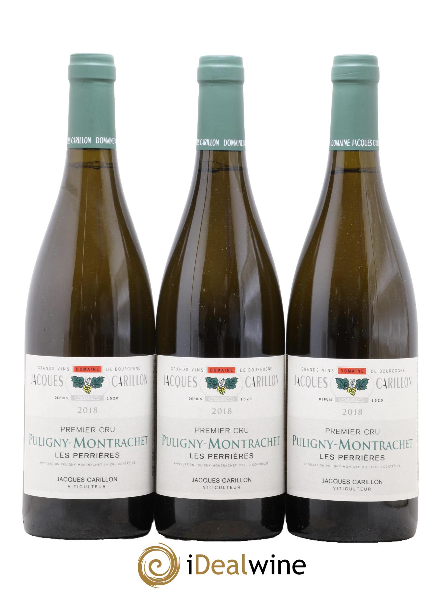 Puligny-Montrachet 1er Cru Les Perrières Jacques Carillon (Domaine) 2018 - Posten von 3 Flaschen - 0