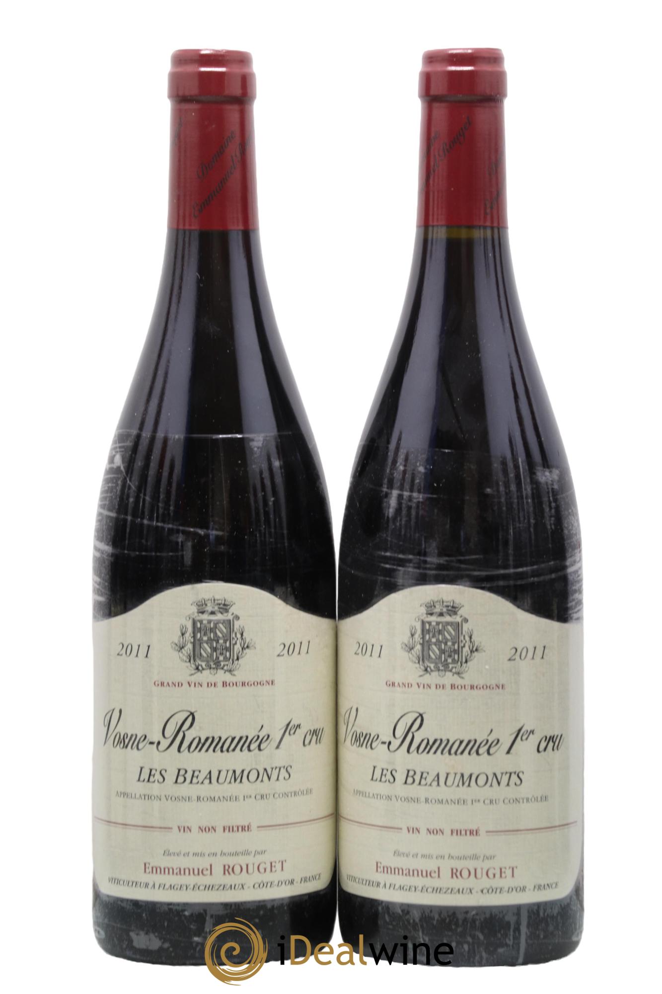 Vosne-Romanée 1er Cru Les Beaumonts Emmanuel Rouget 2011 - Lot of 2 bottles - 0