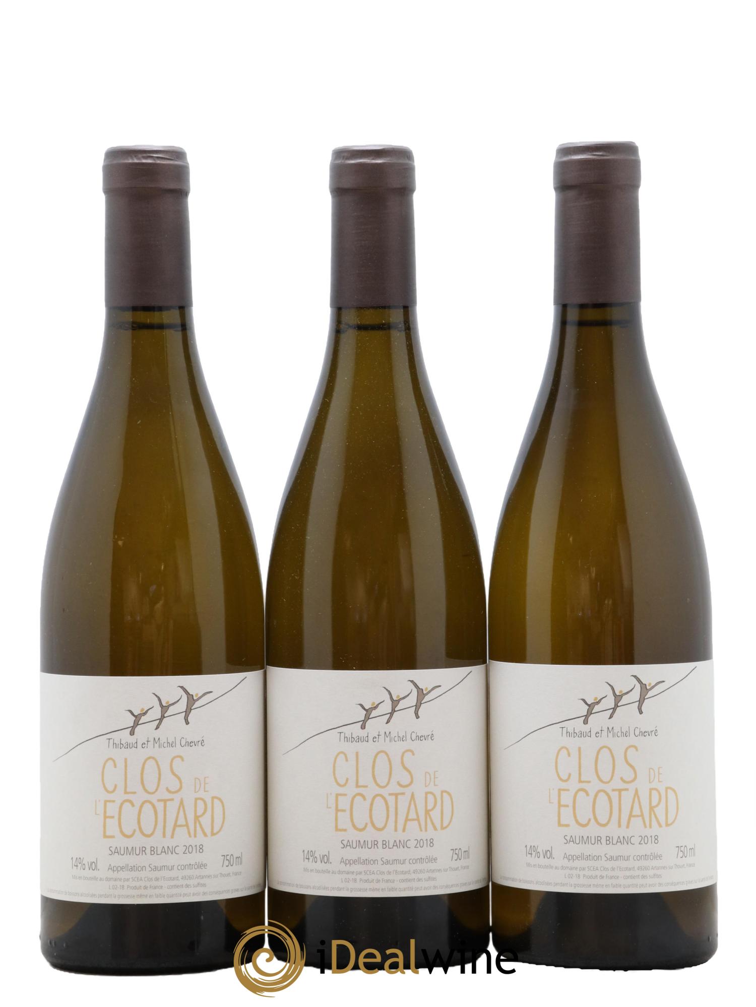 Saumur Clos de l'Ecotard 2018 - Lot de 3 bouteilles - 0