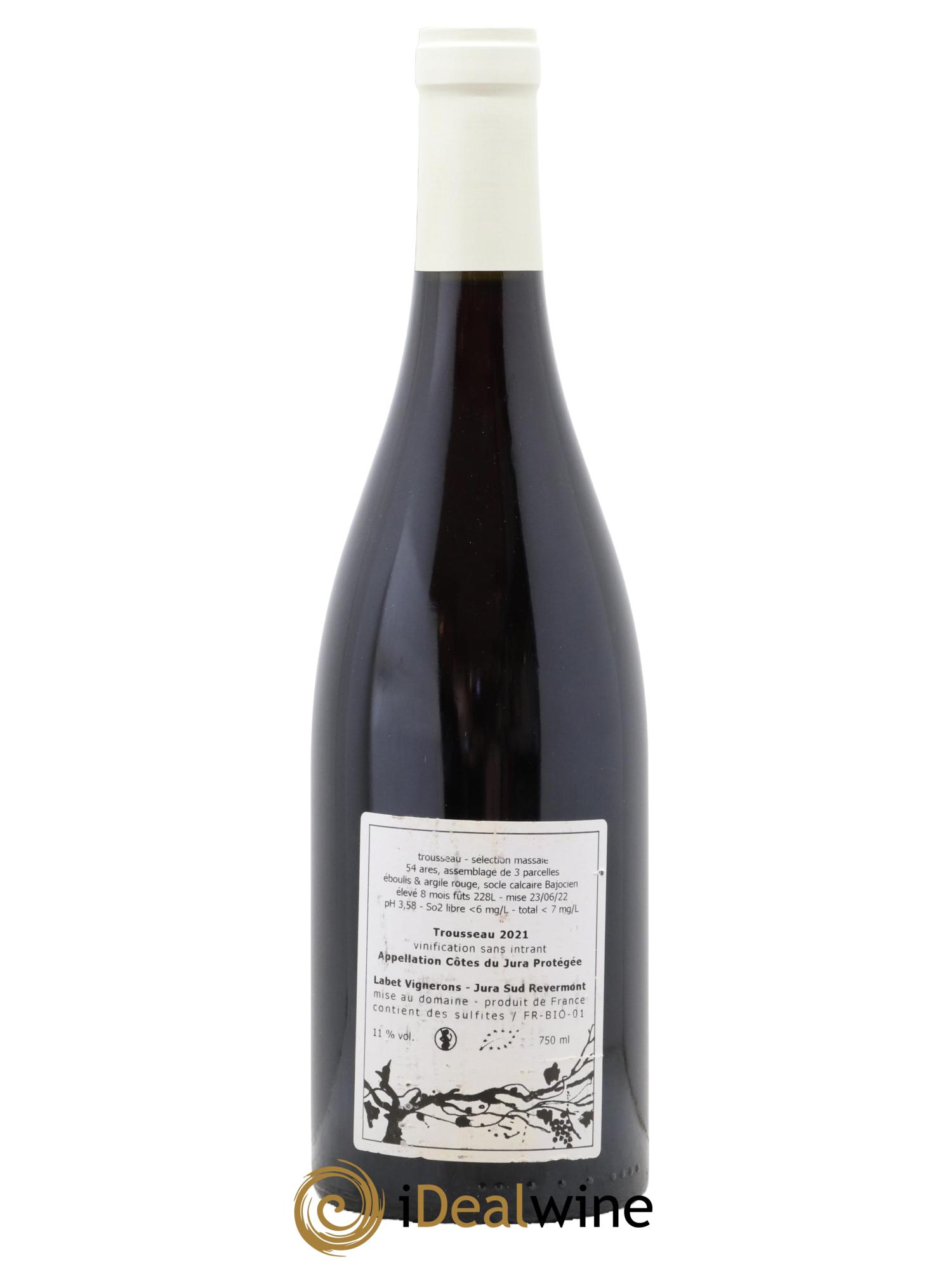 Côtes du Jura Trousseau Labet 2021 - Lot de 1 bouteille - 1