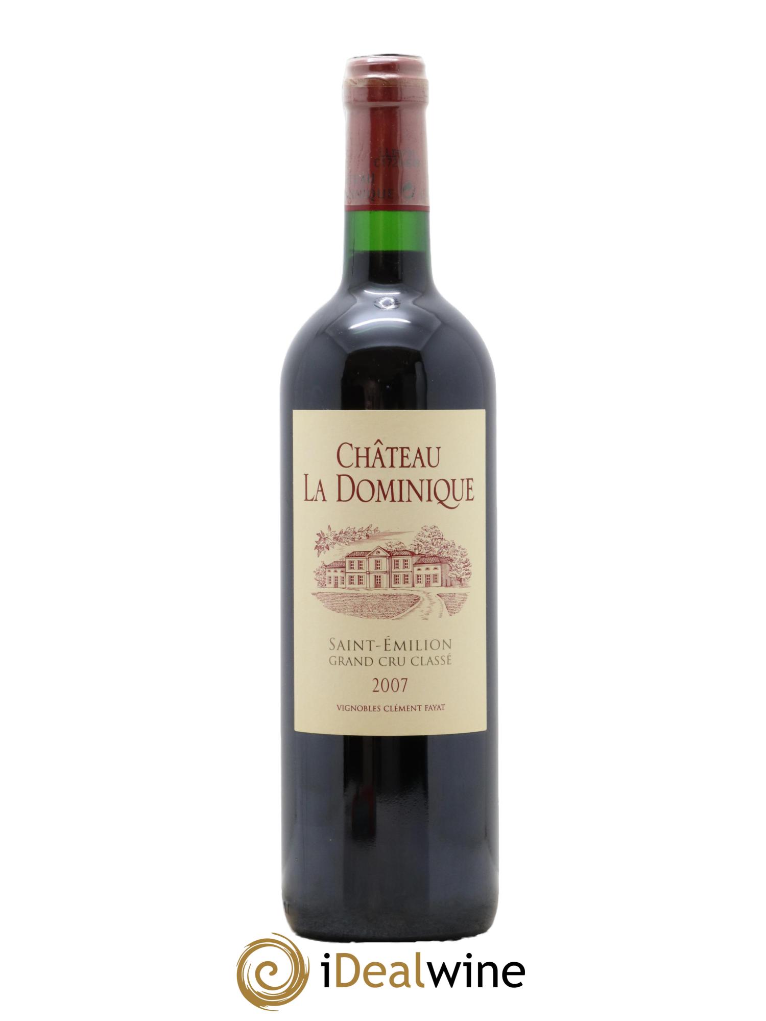 Château la Dominique Grand Cru Classé 2007 - Lot de 1 bouteille - 0