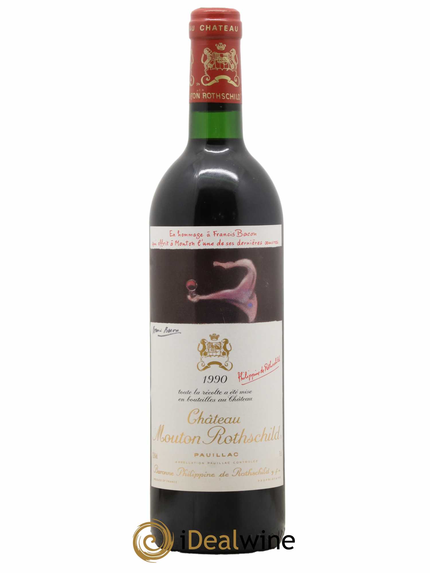 Château Mouton Rothschild 1er Grand Cru Classé  1990 - Lot de 1 bouteille - 0