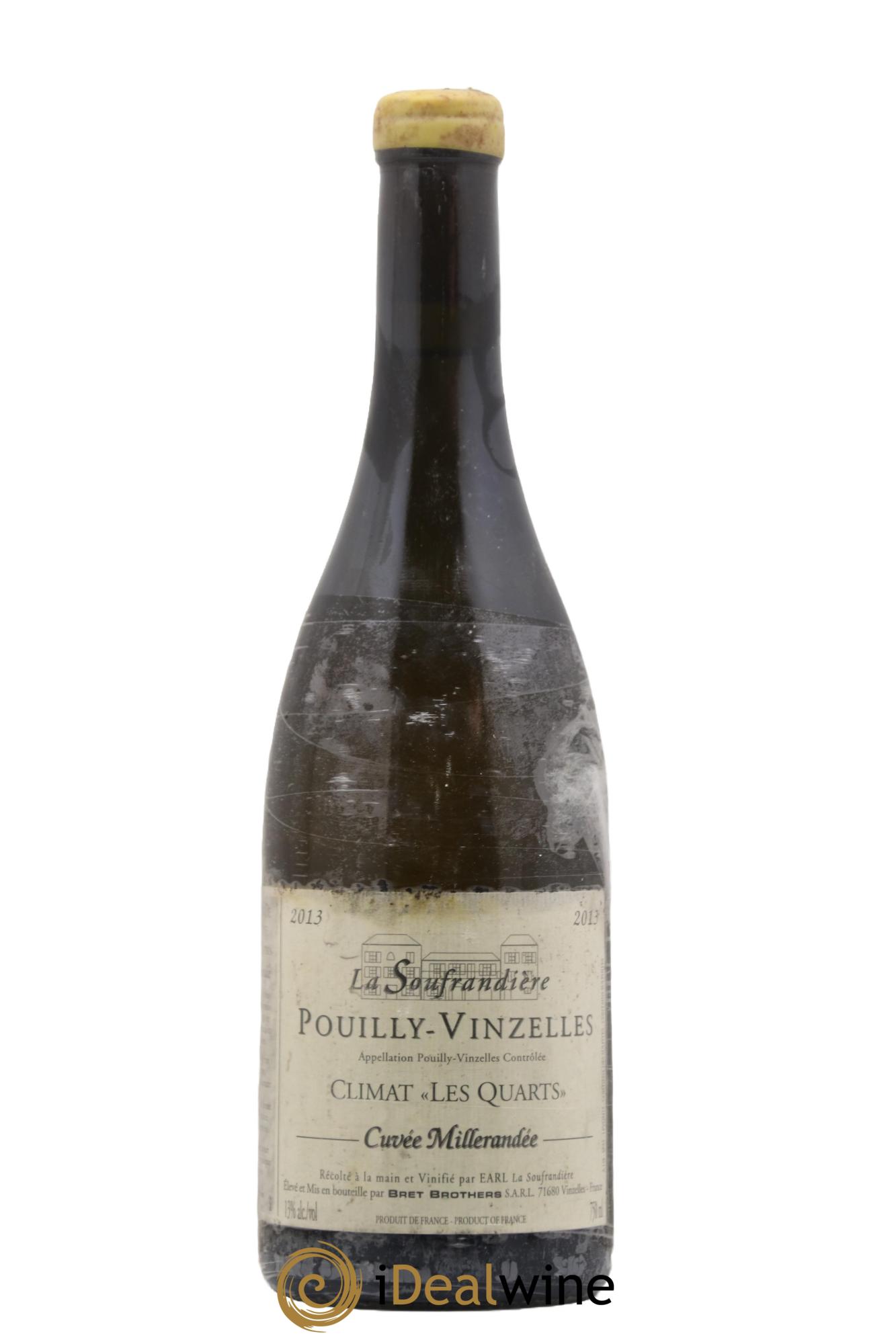 Pouilly-Vinzelles Les Quarts Cuvee Millerandee La Soufrandiere 2013 - Lotto di 1 bottiglia - 0