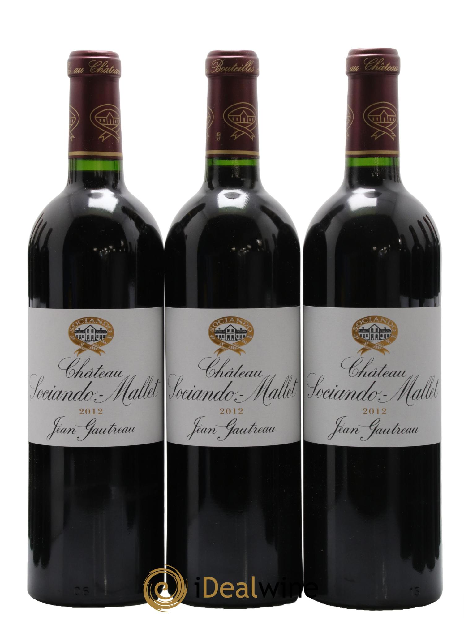 Château Sociando Mallet 2012 - Lot of 12 bottles - 1