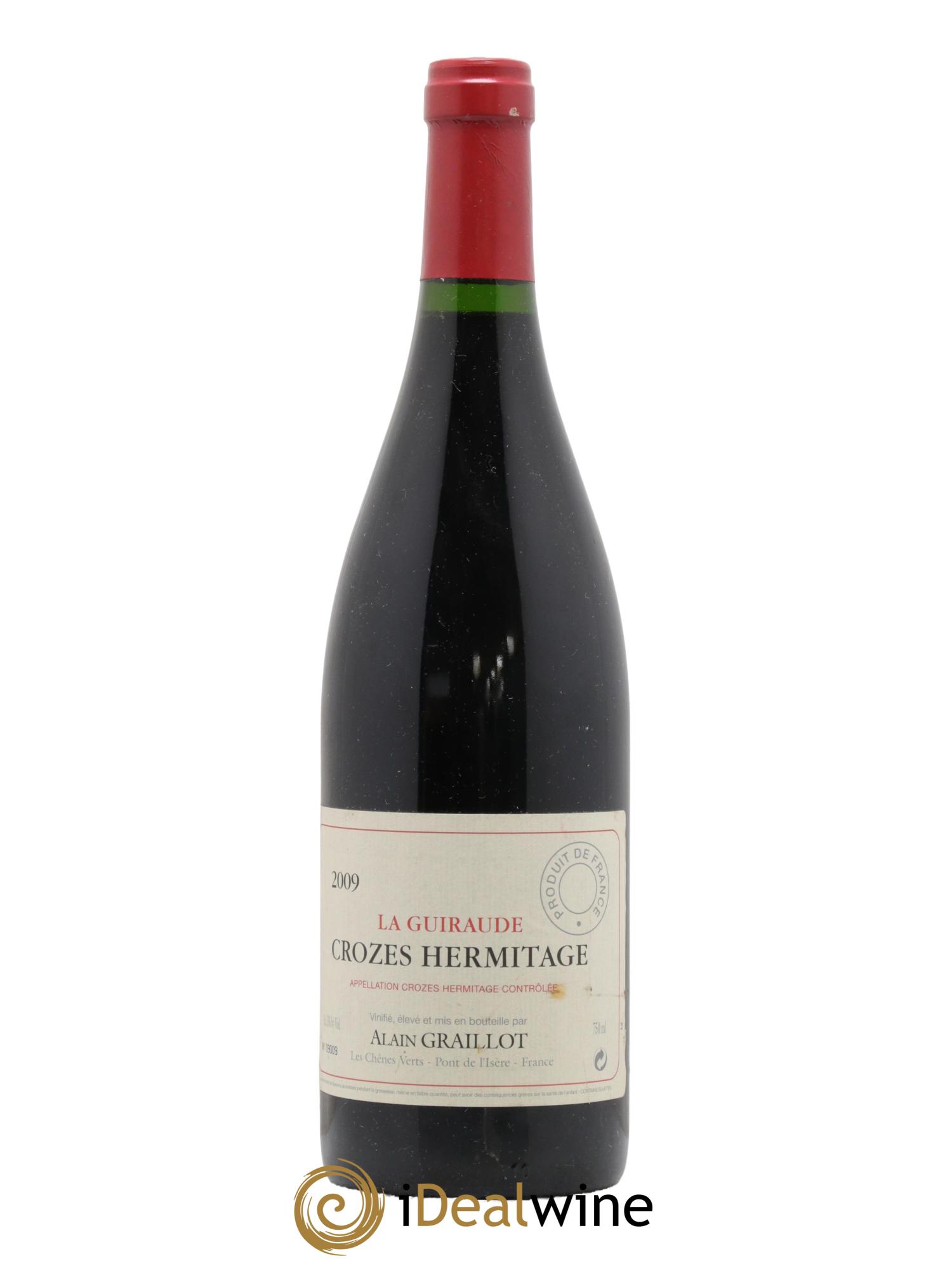 Crozes-Hermitage La Guiraude Domaine Graillot  2009 - Lot of 1 bottle - 0