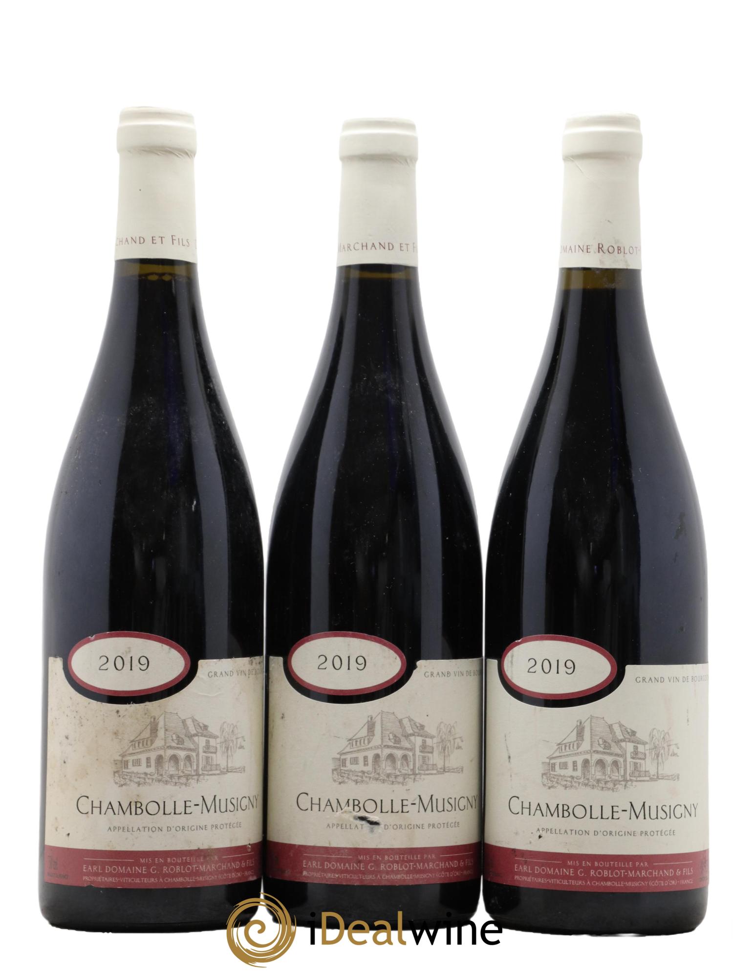 Chambolle-Musigny Domaine Roblot-Marchand 2019 - Lotto di 3 bottiglie - 0