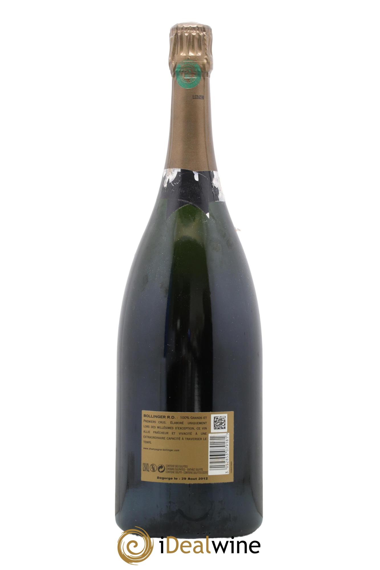 R.D. Extra Brut Bollinger 1999 - Lot de 1 magnum - 1