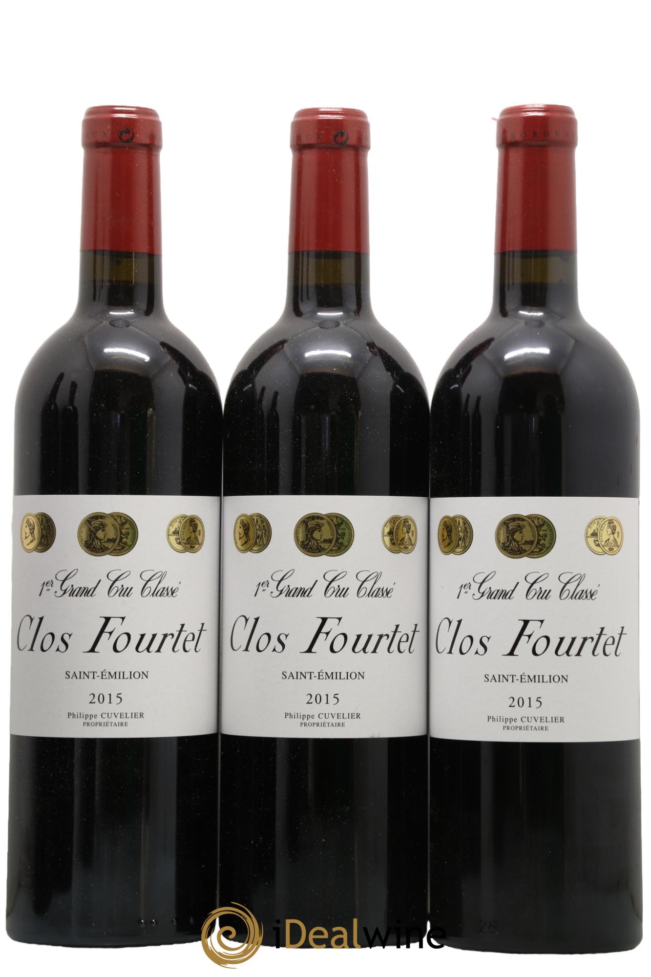 Clos Fourtet 1er Grand Cru Classé B 2015 - Lot of 6 bottles - 1