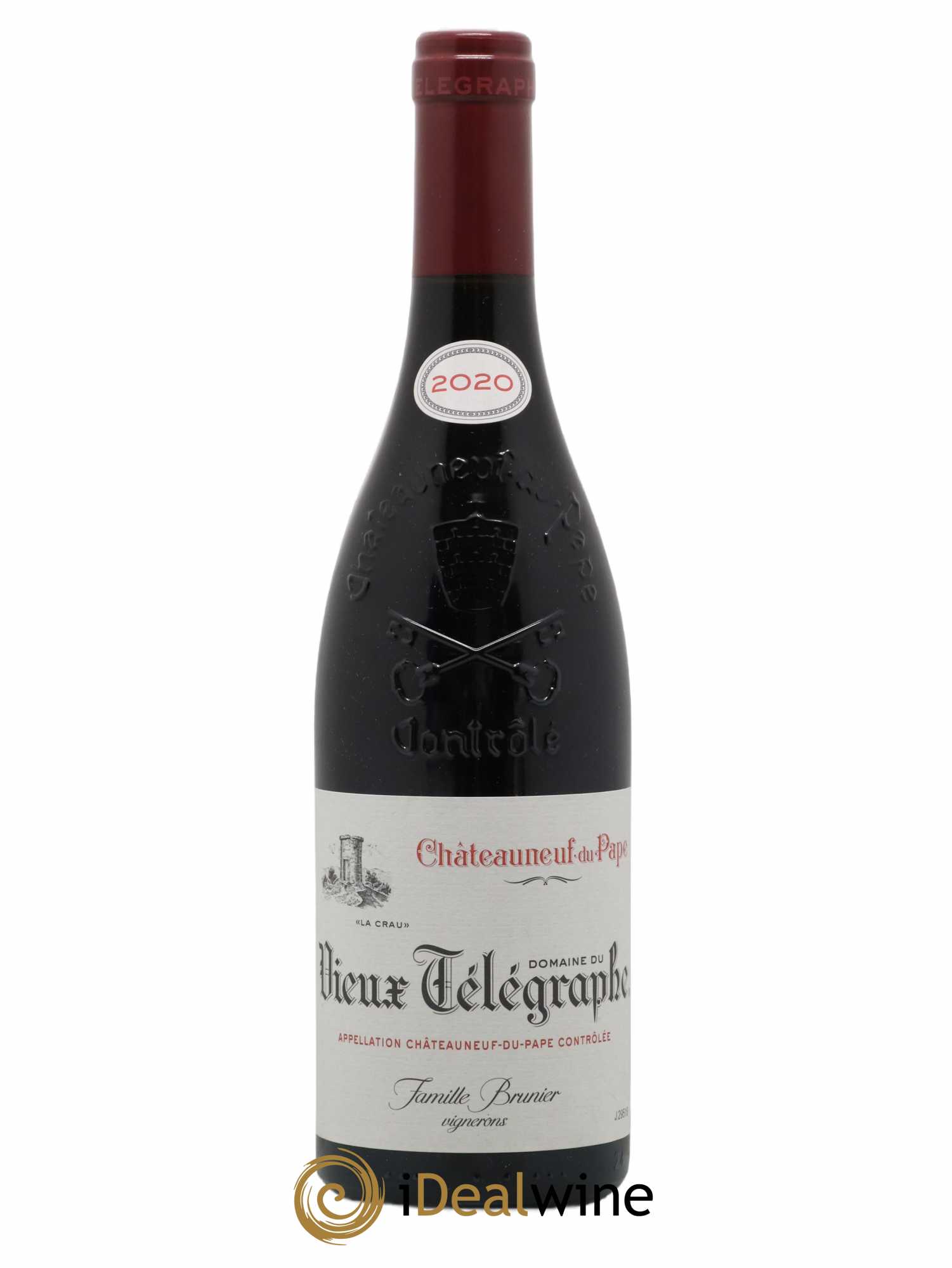 Châteauneuf-du-Pape Vieux Télégraphe (Domaine du) Vignobles Brunier 2020 - Lotto di 1 bottiglia - 0