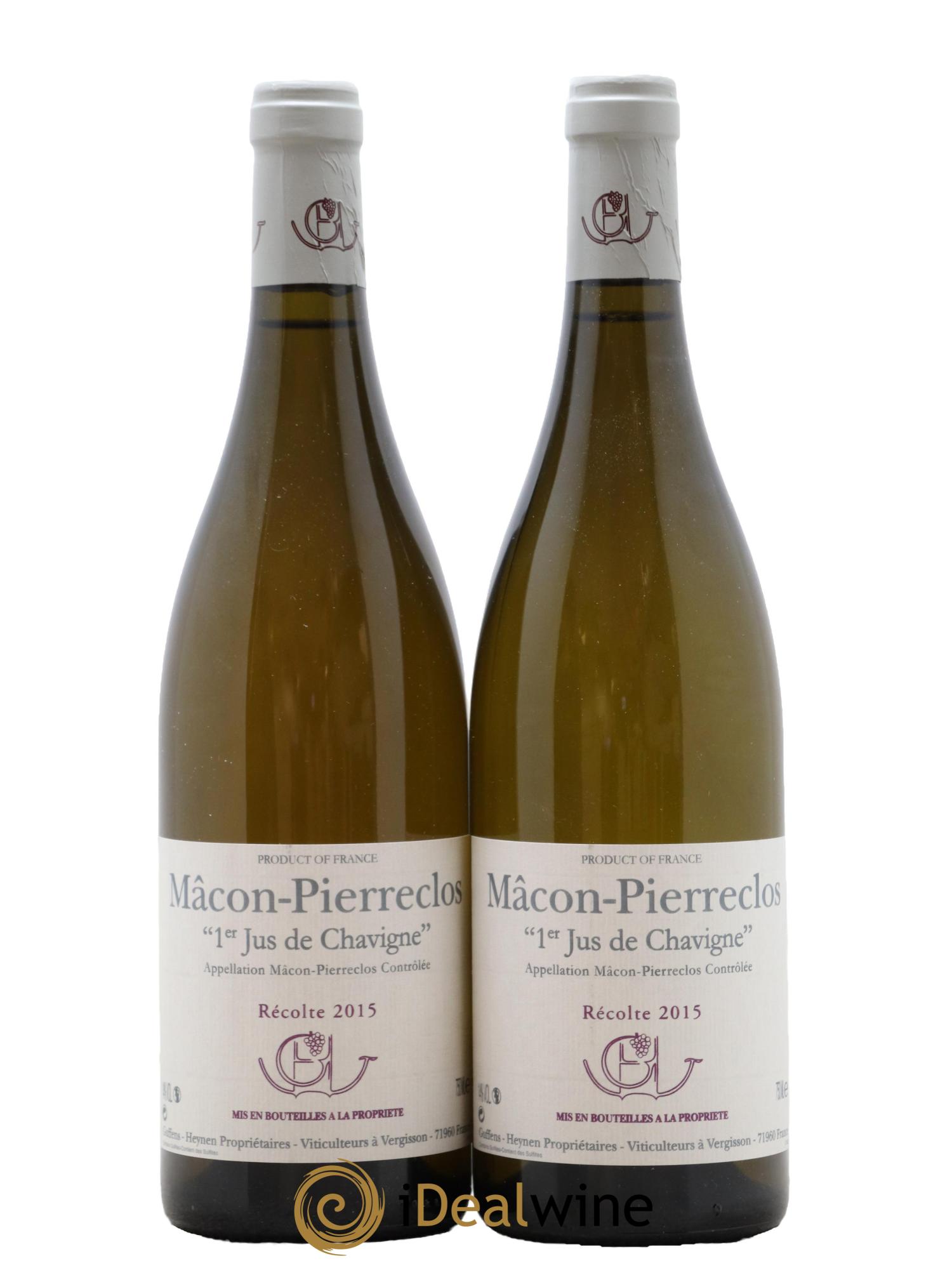 Mâcon Pierreclos 1er Jus de Chavigne Guffens-Heynen 2015 - Lotto di 2 bottiglie - 0