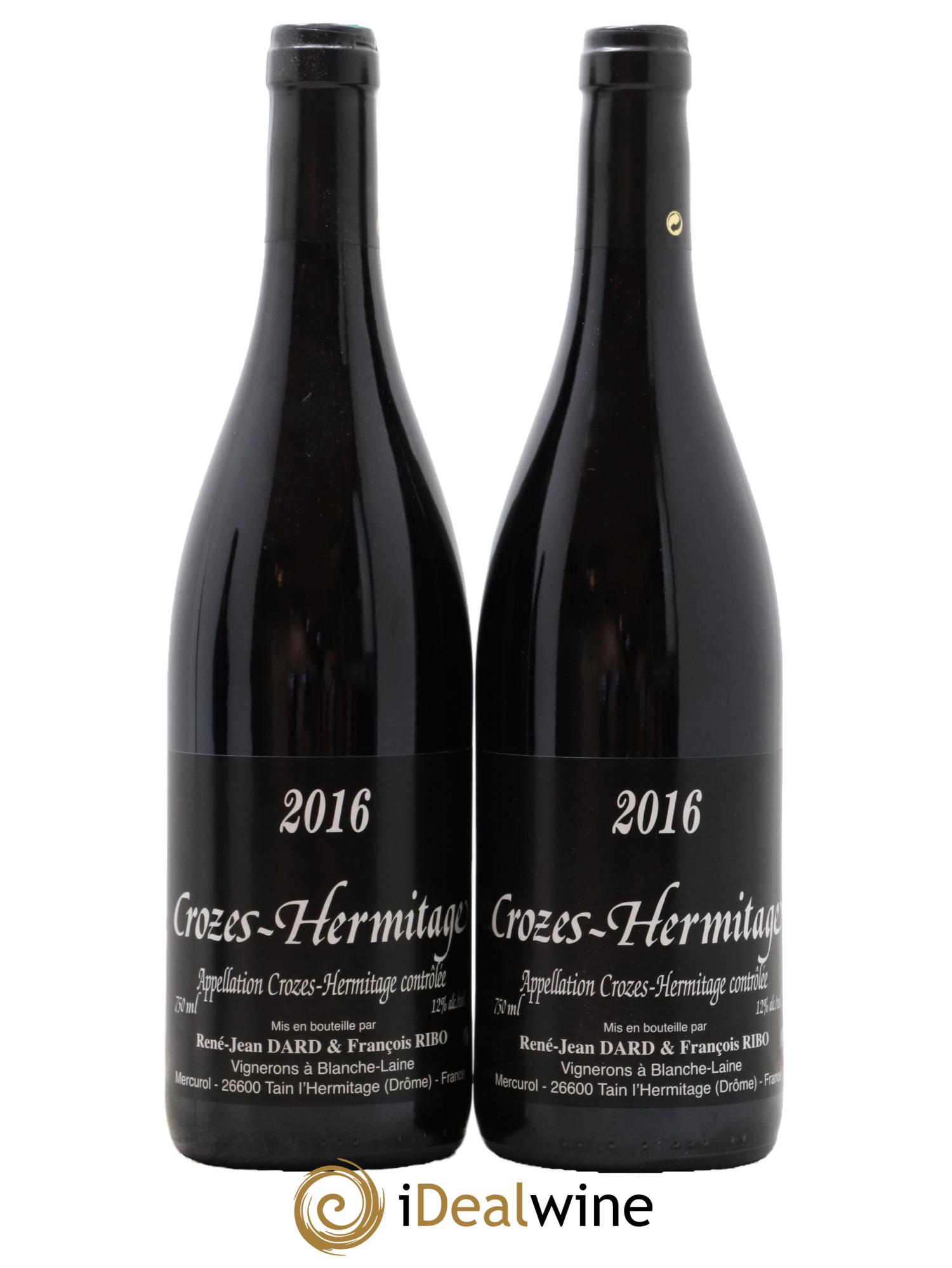 Crozes-Hermitage Dard et Ribo (Domaine) 2016 - Lotto di 2 bottiglie - 0