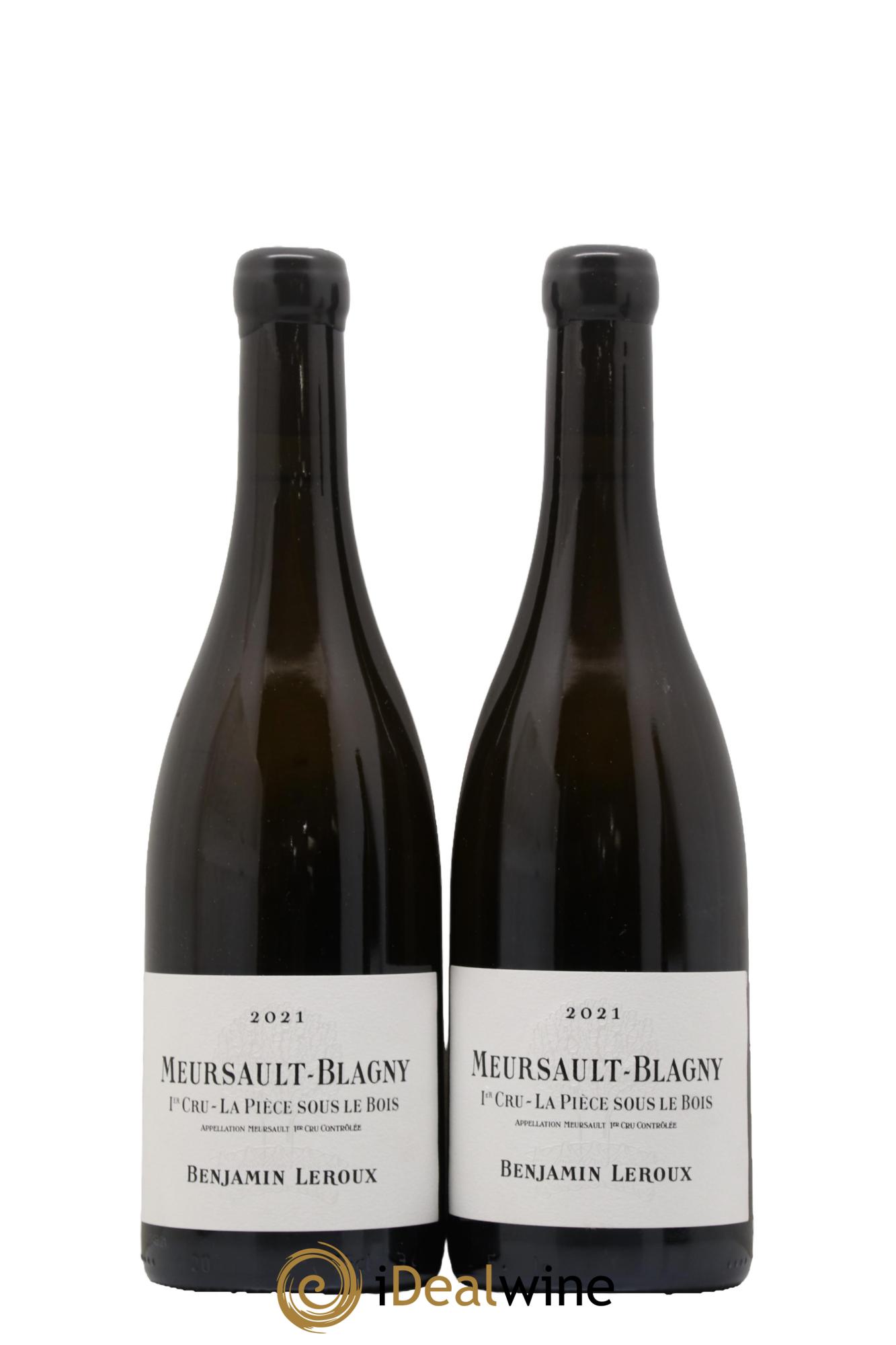 Meursault 1er Cru Blagny la Piece sous Bois Benjamin Leroux 2021 - Lot de 2 bouteilles - 0