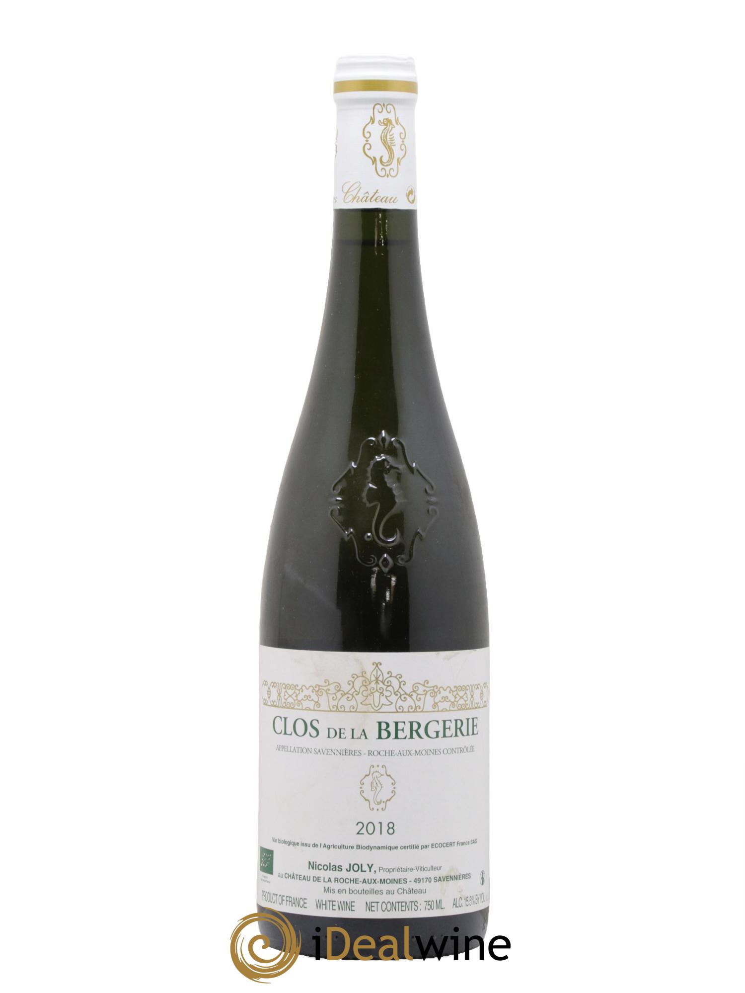 Savennières Roche aux Moines Clos de la Bergerie Vignobles de la Coulée de Serrant - Nicolas Joly 2018 - Lot de 1 bouteille - 0