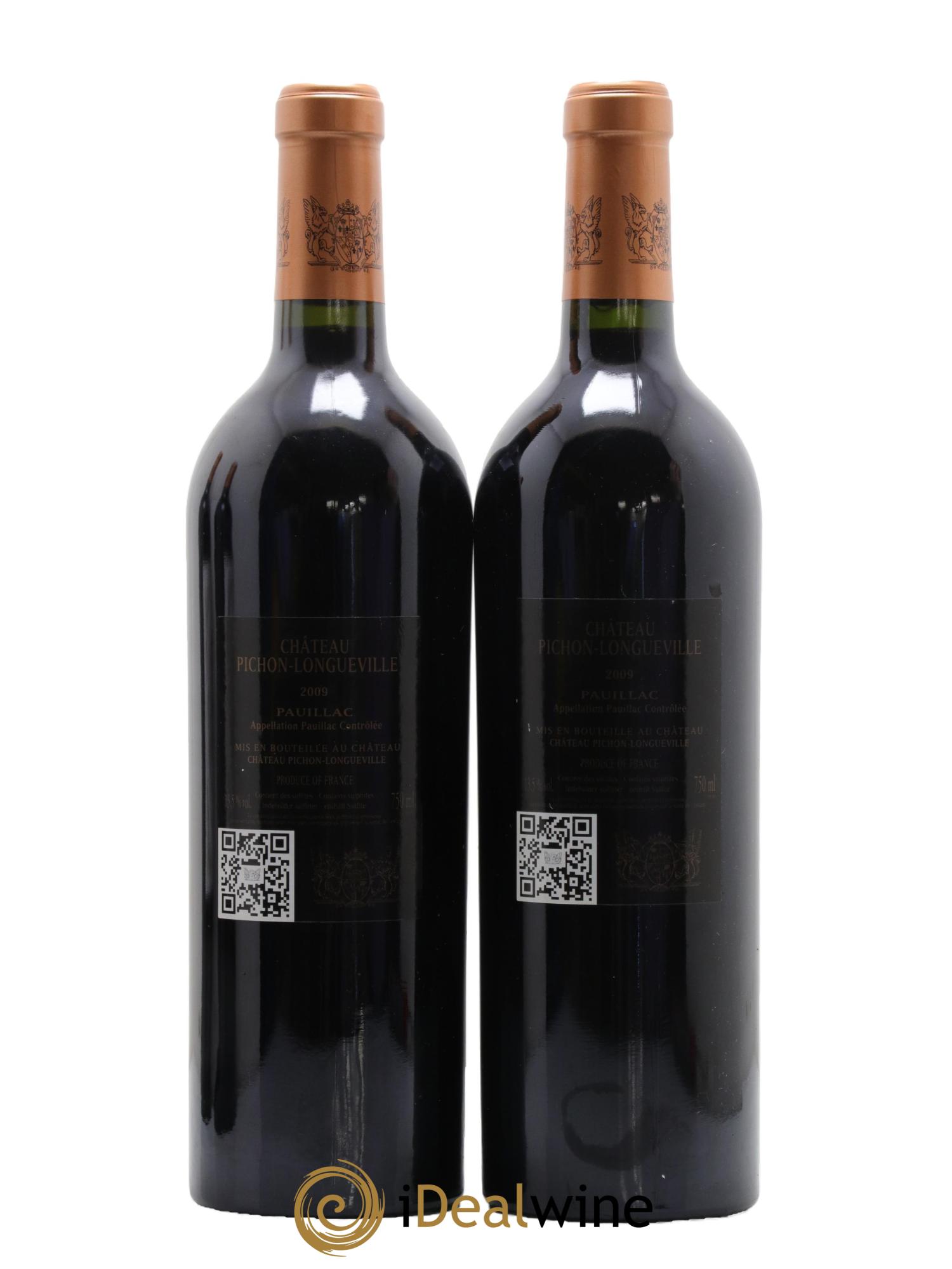 Pichon Longueville Baron 2ème Grand Cru Classé 2009 - Lotto di 2 bottiglie - 1