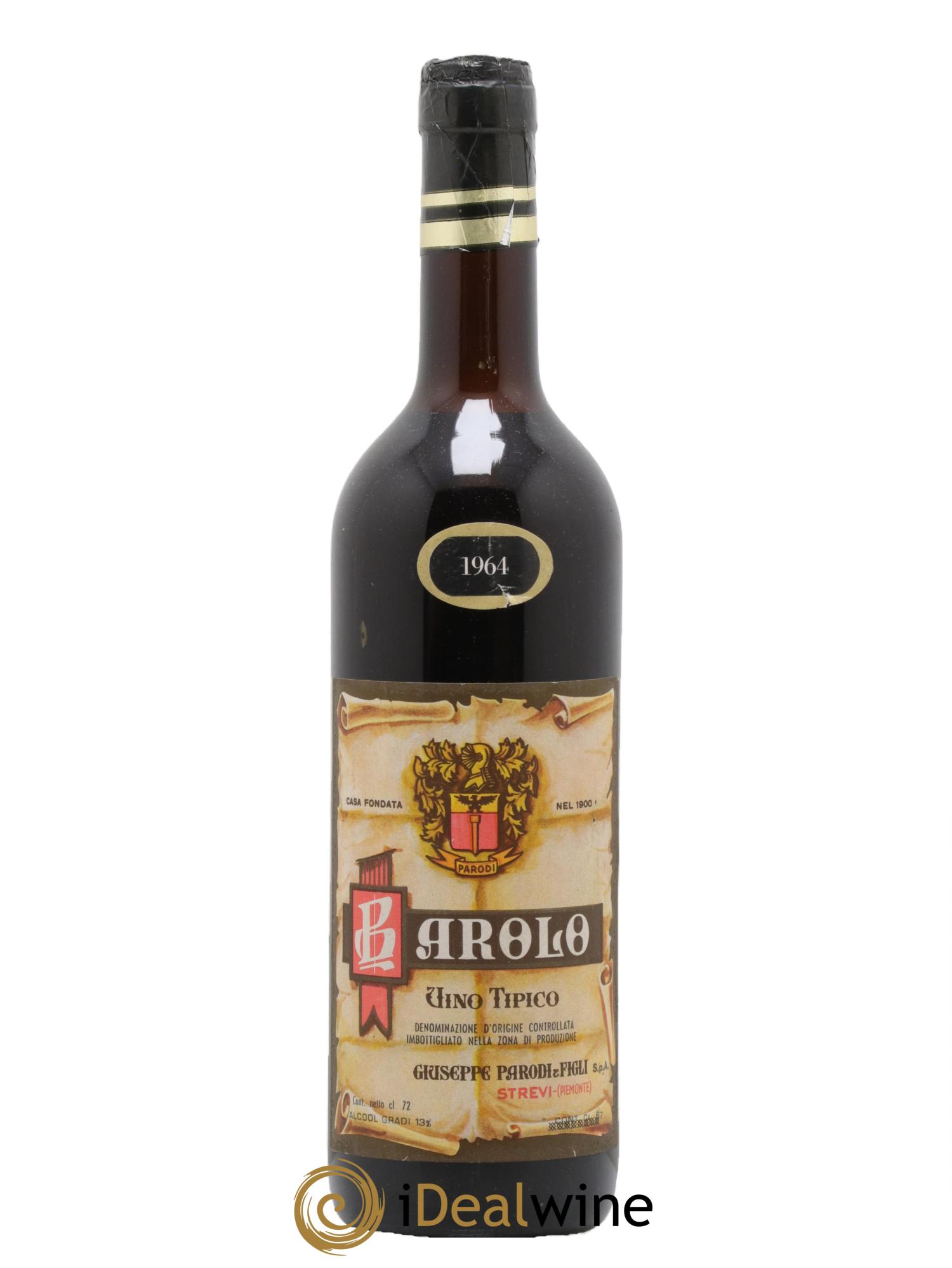 Barolo DOCG Giuseppe Parodi 1964 - Lotto di 1 bottiglia - 0