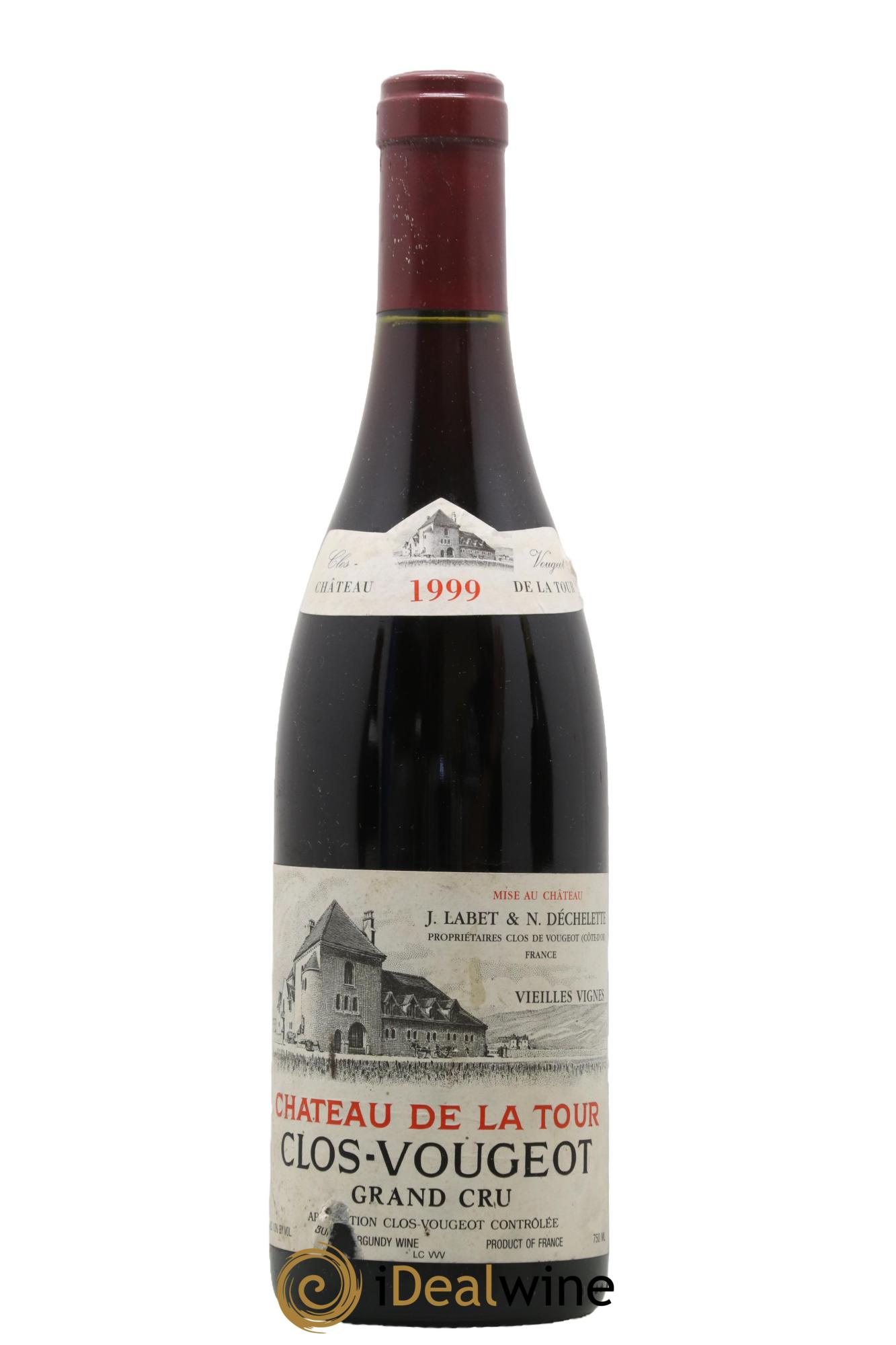 Clos de Vougeot Grand Cru Vieilles Vignes Château de La Tour 1999 - Lotto di 1 bottiglia - 0