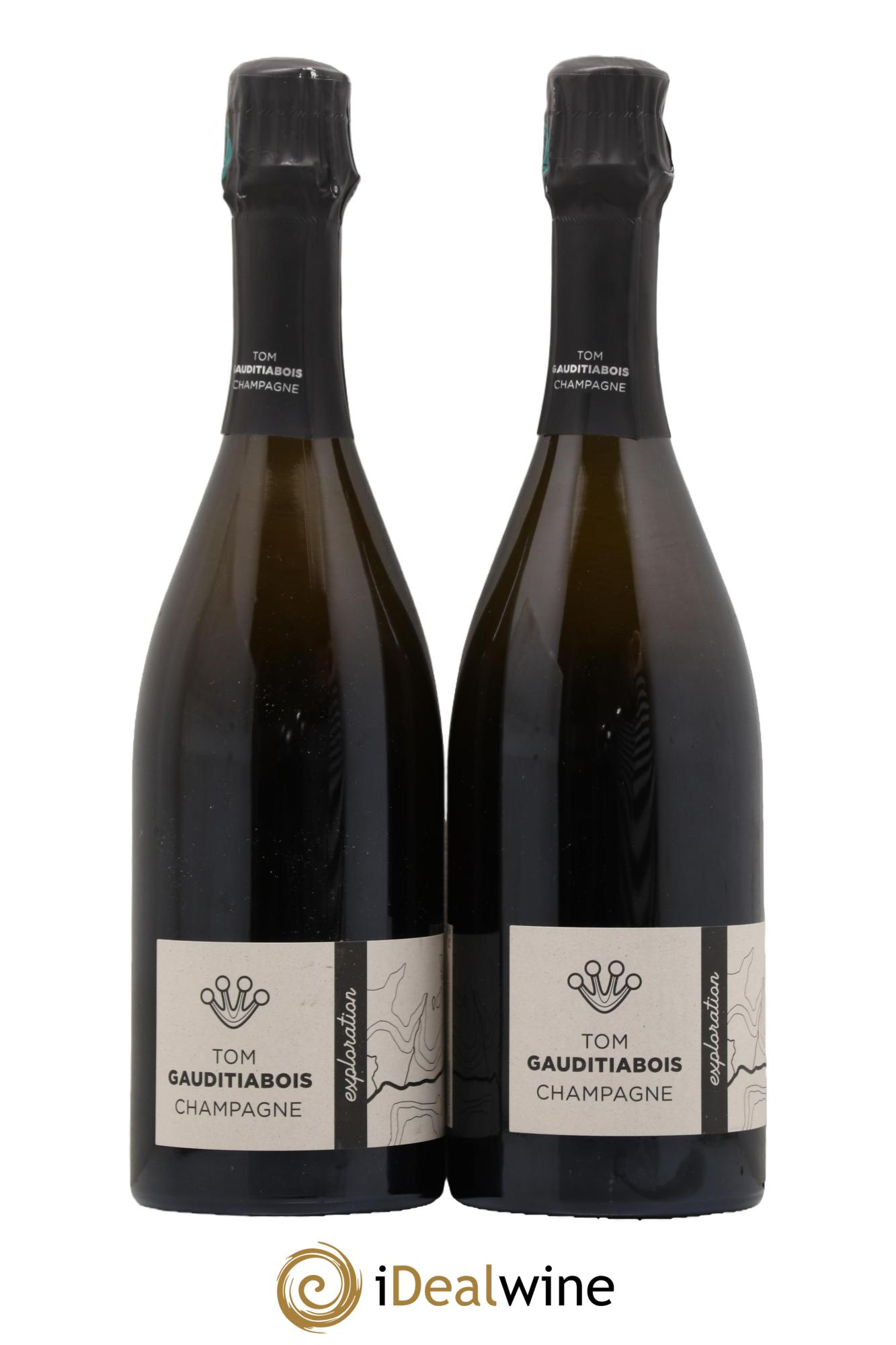 Champagne E3 Gauditiabois - Lot of 2 bottles - 0