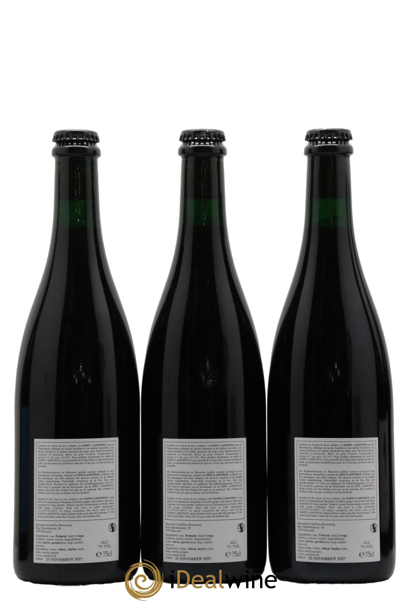 Bière Cantillon Saint Lamvinus - Posten von 3 Flaschen - 1