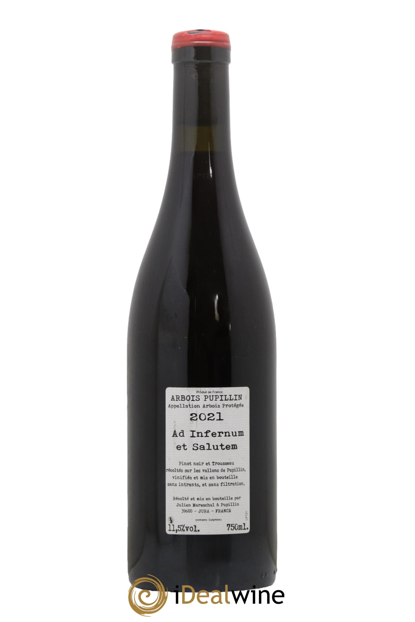 Arbois Pupillin Ad Infernum et Salutem Domaine de la Borde 2021 - Lot de 1 bouteille - 1