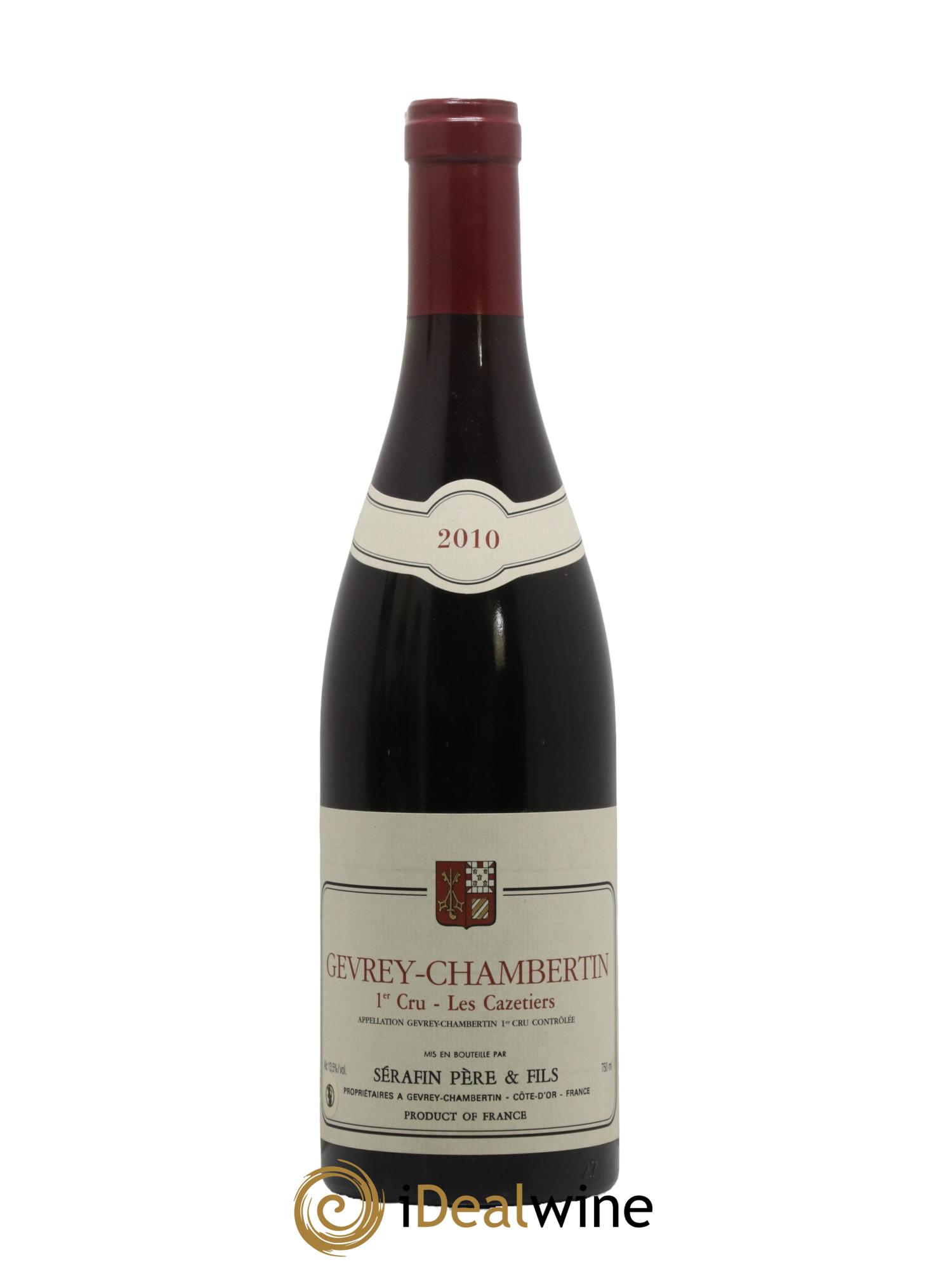 Gevrey-Chambertin 1er Cru Les Cazetiers Christian Sérafin Père et Fils 2010 - Lot of 1 bottle - 0