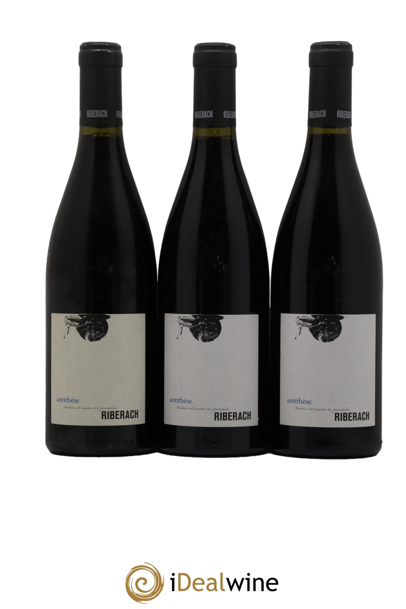 IGP Côtes Catalanes (VDP des Côtes Catalanes) Antithese Domaine Riberach 2015 - Posten von 3 Flaschen - 0