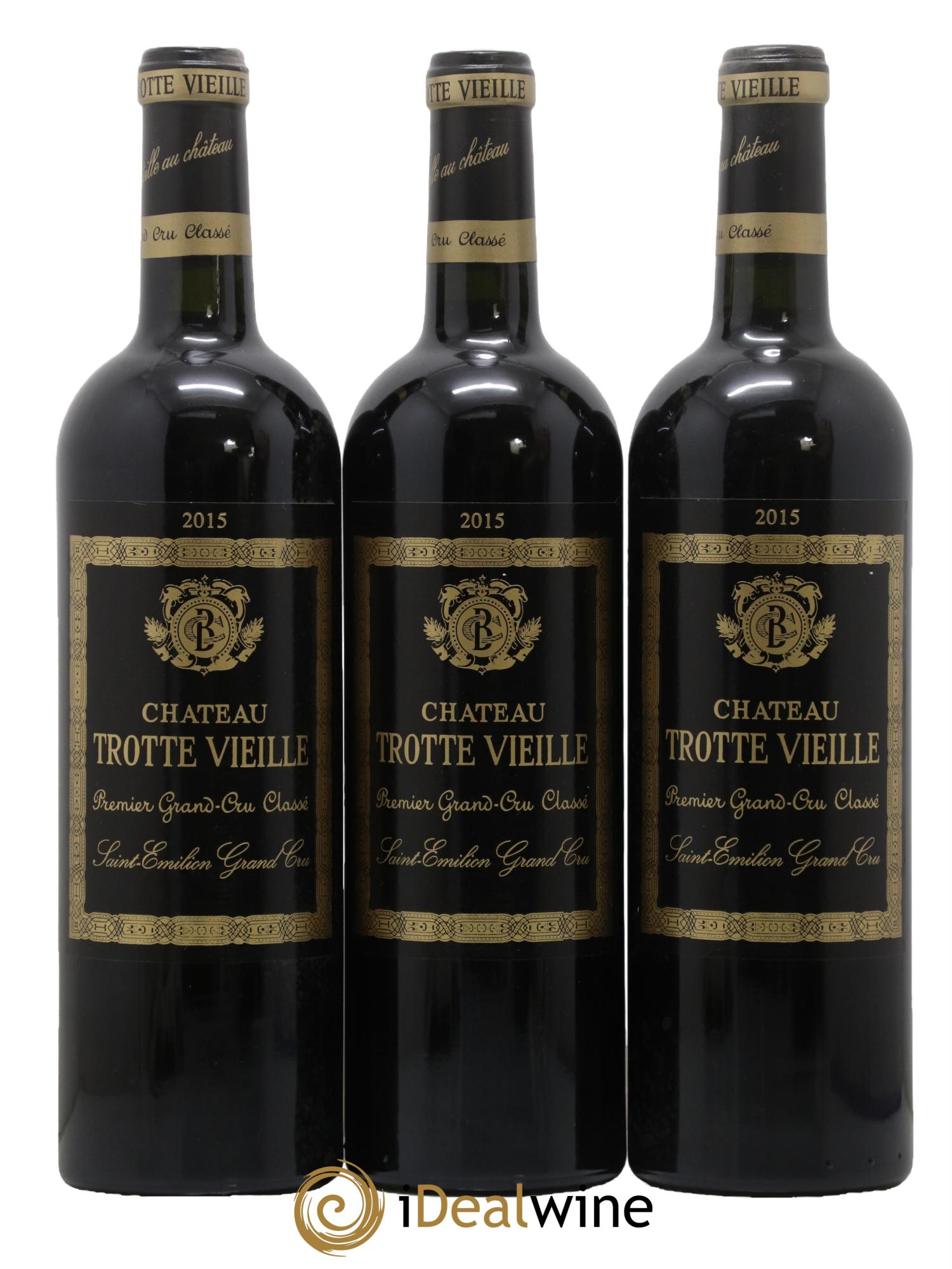 Château Trotte Vieille 1er Grand Cru Classé B 2015 - Posten von 3 Flaschen - 0