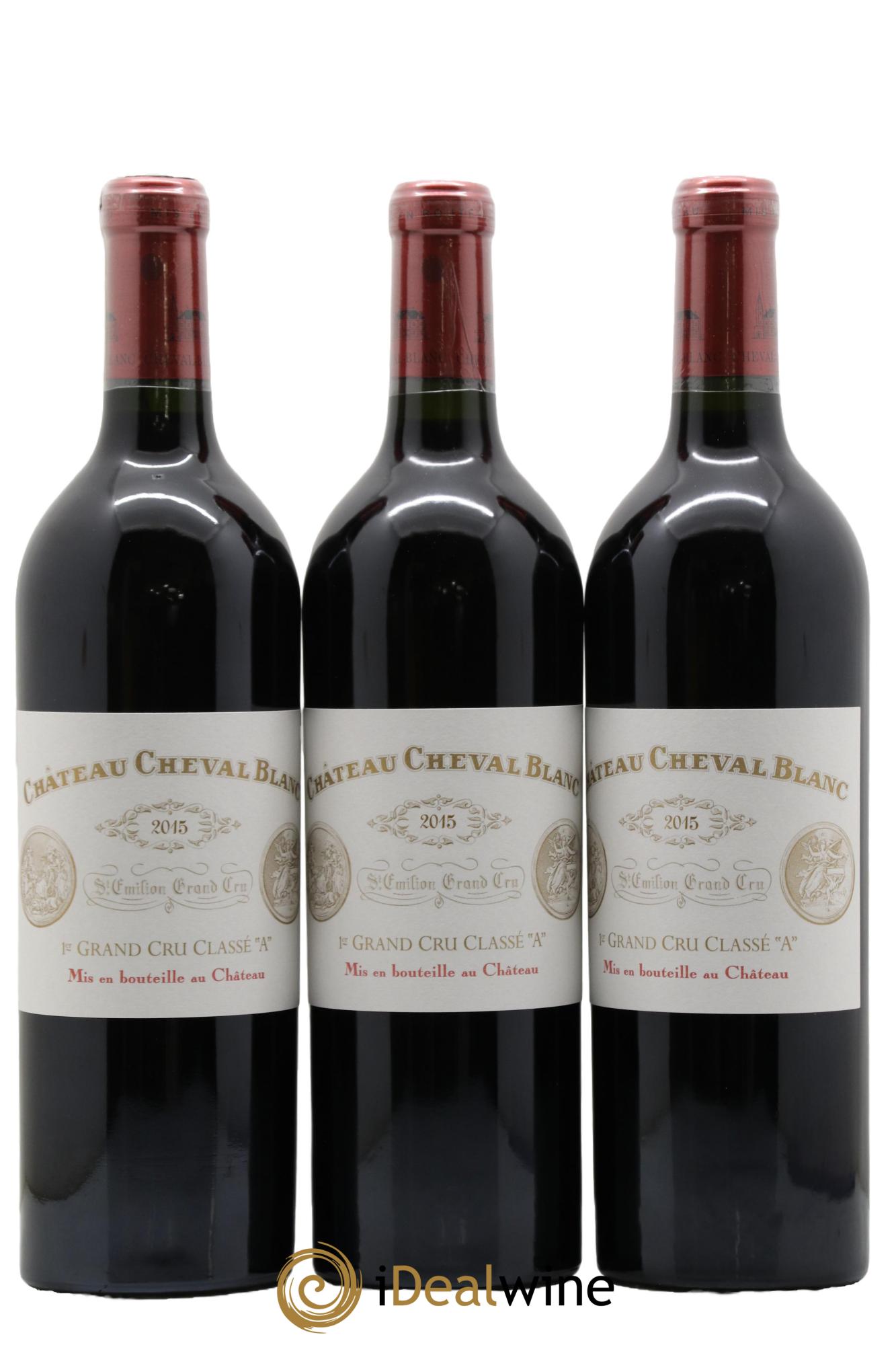 Château Cheval Blanc 1er Grand Cru Classé A  2015 - Lotto di 6 bottiglie - 1