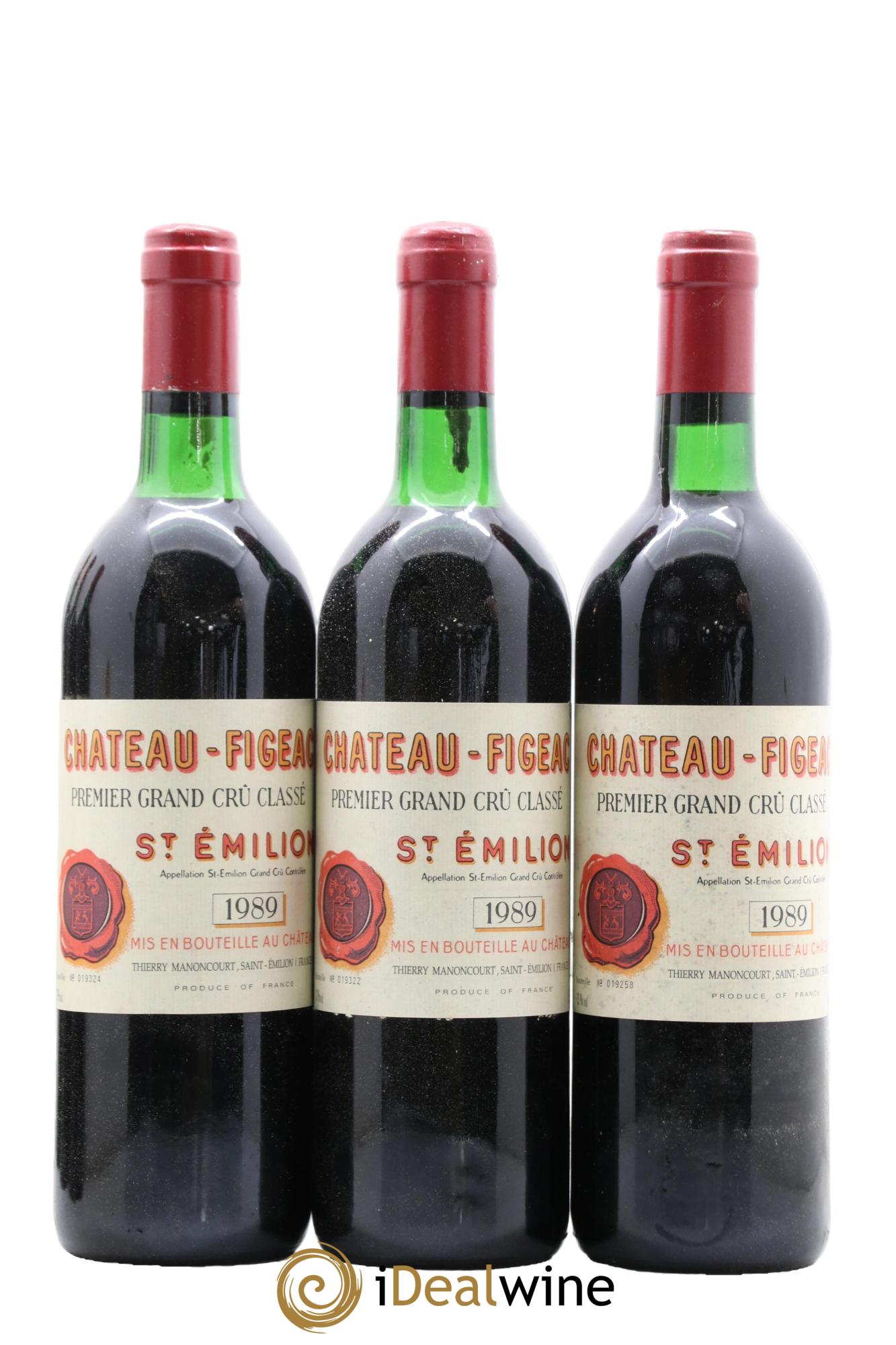 Château Figeac 1er Grand Cru Classé A 1989 - Lot of 12 bottles - 4