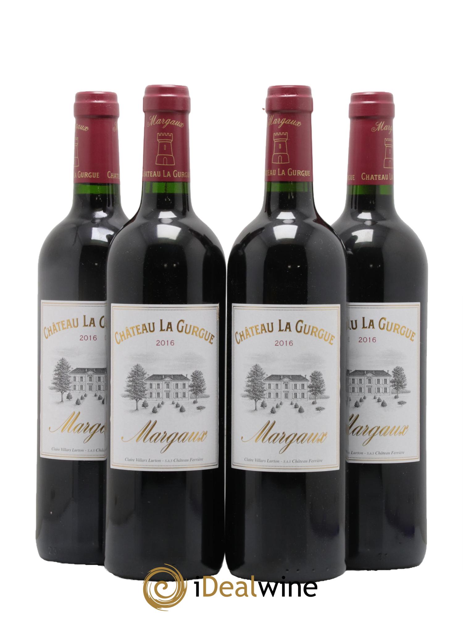 Château la Gurgue Cru Bourgeois 2016 - Lot of 4 bottles - 0