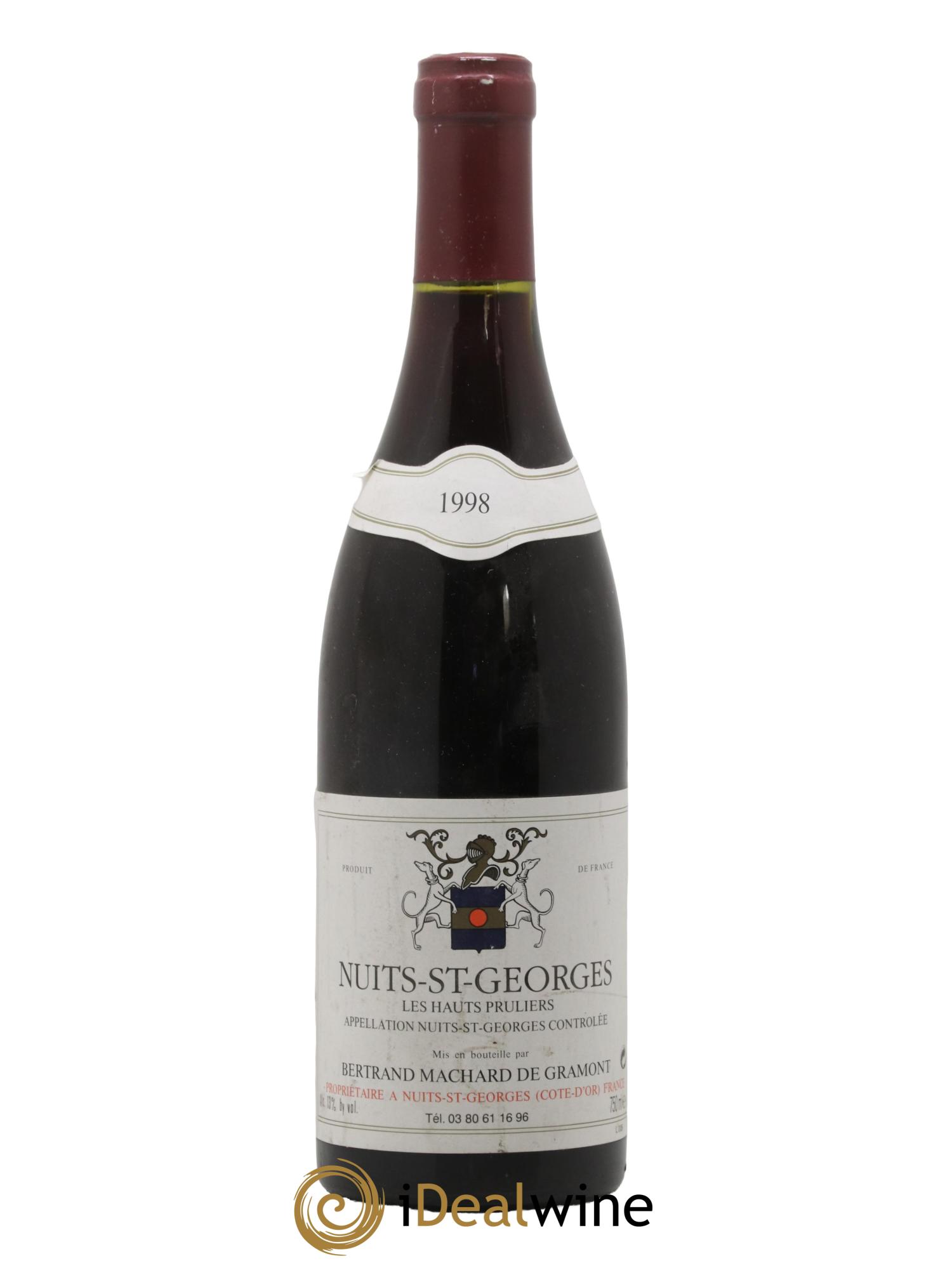 Nuits Saint-Georges Les Hauts-Pruliers Machard de Gramont 1998 - Posten von 1 Flasche - 0